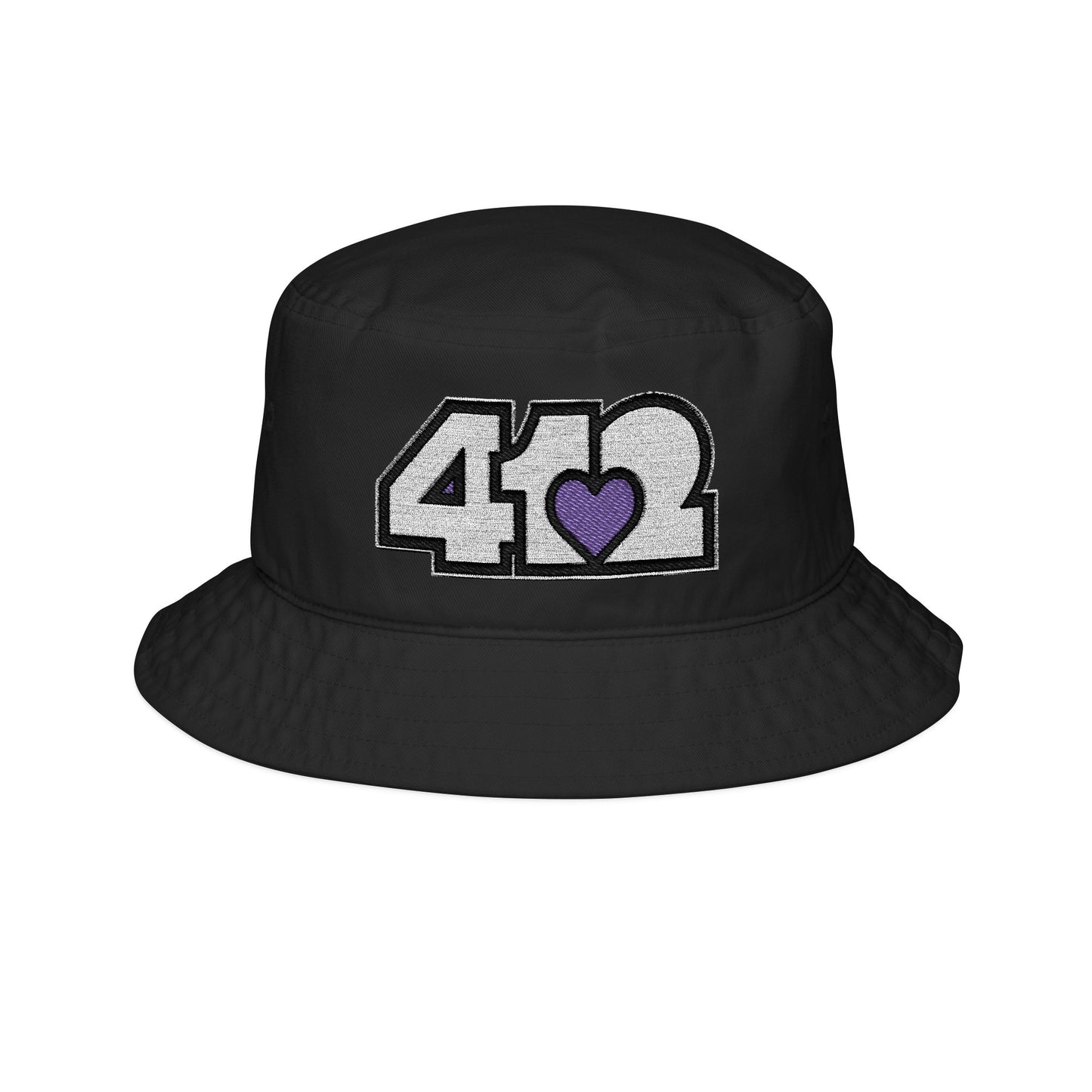 Purple Heart Embroidered Bucket Hat