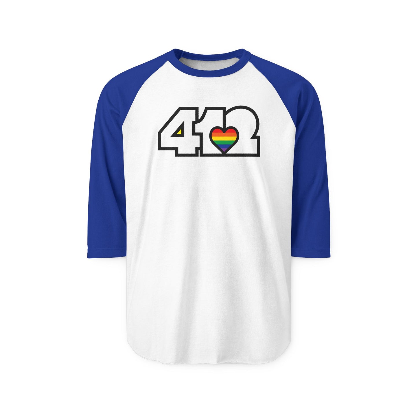 Rainbow Heart Three-Quarter Sleeve Shirt