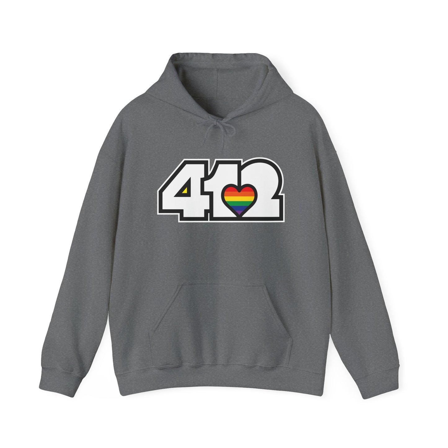 Rainbow Heart Adult Hoodie