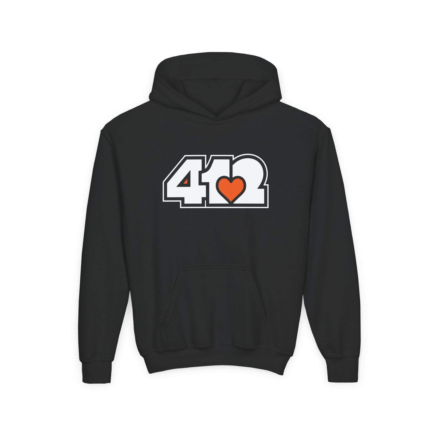 Orange Heart Youth Hoodie