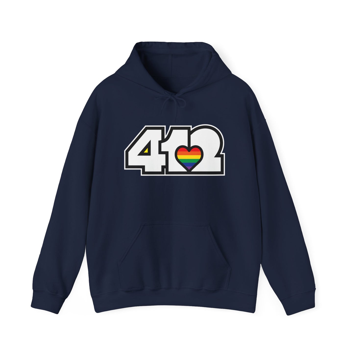 Rainbow Heart Adult Hoodie