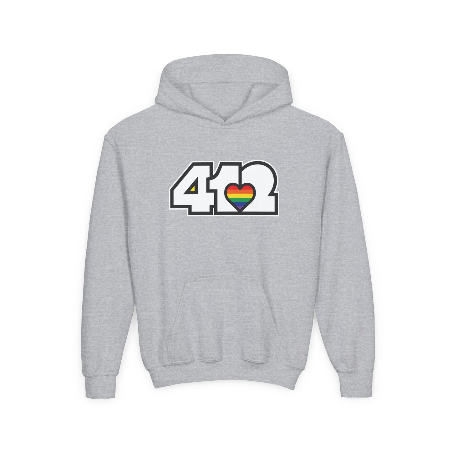 Rainbow Heart Youth Hoodie