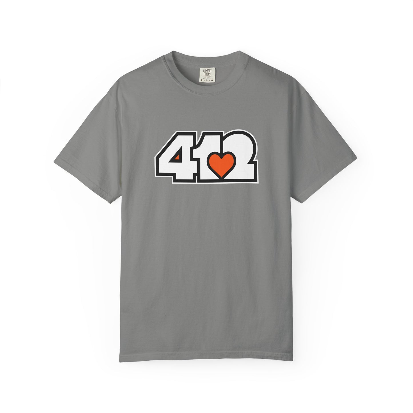 Orange Heart Adult T-Shirt