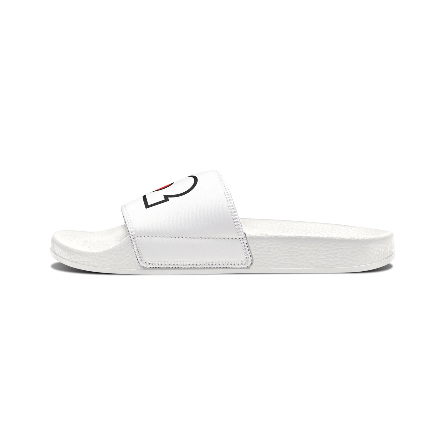 412 Women's Slides - Red Heart, White Logo