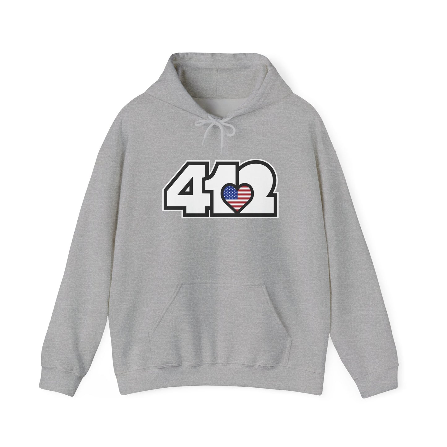 412 Stars & Stripes Class Fit Adult Hoodie - White Logo