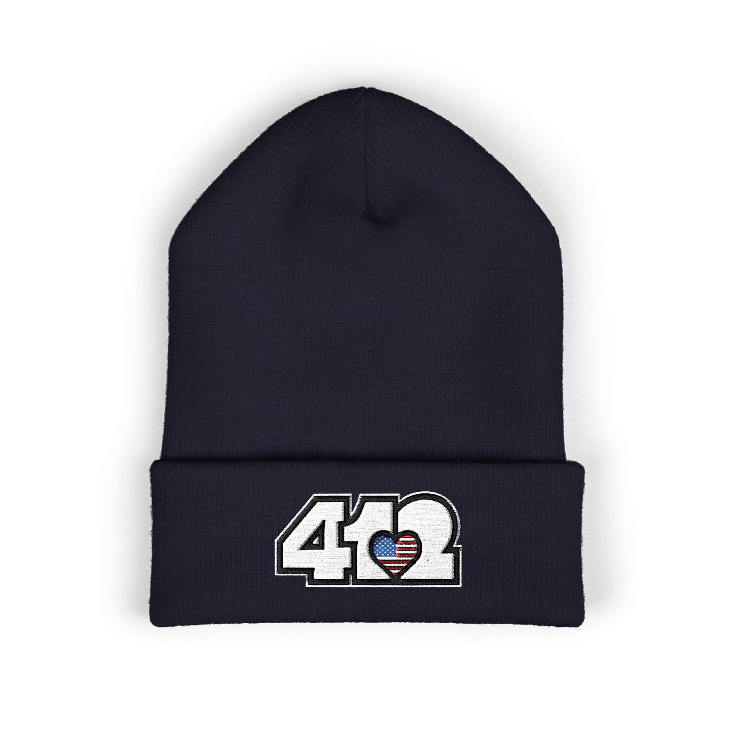 Stars & Stripes Embroidered Beanie Hat