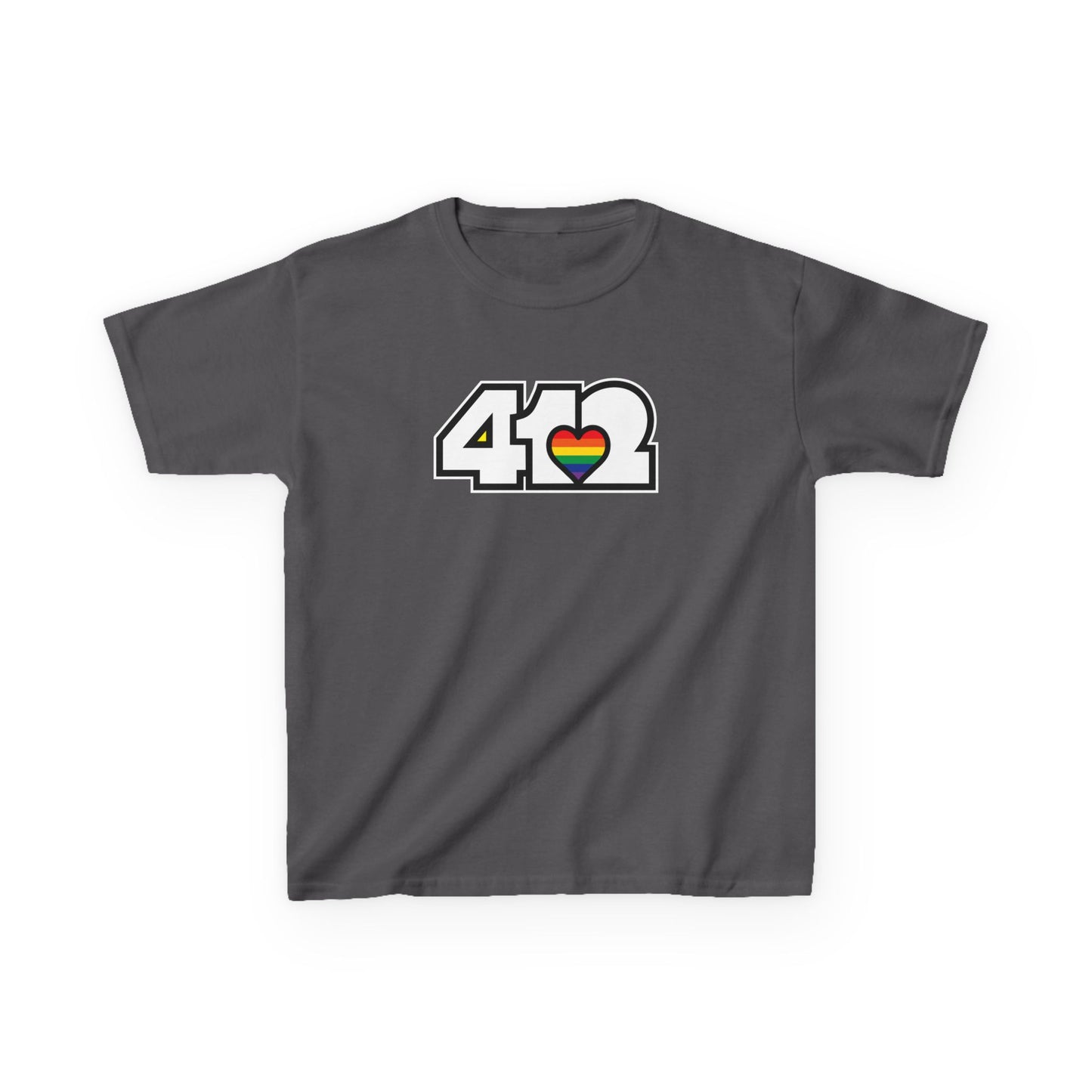 Rainbow Heart Kids Cotton Tee