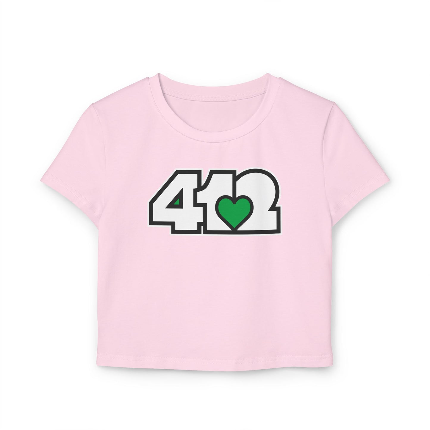 Green Heart Women's Crop Top
