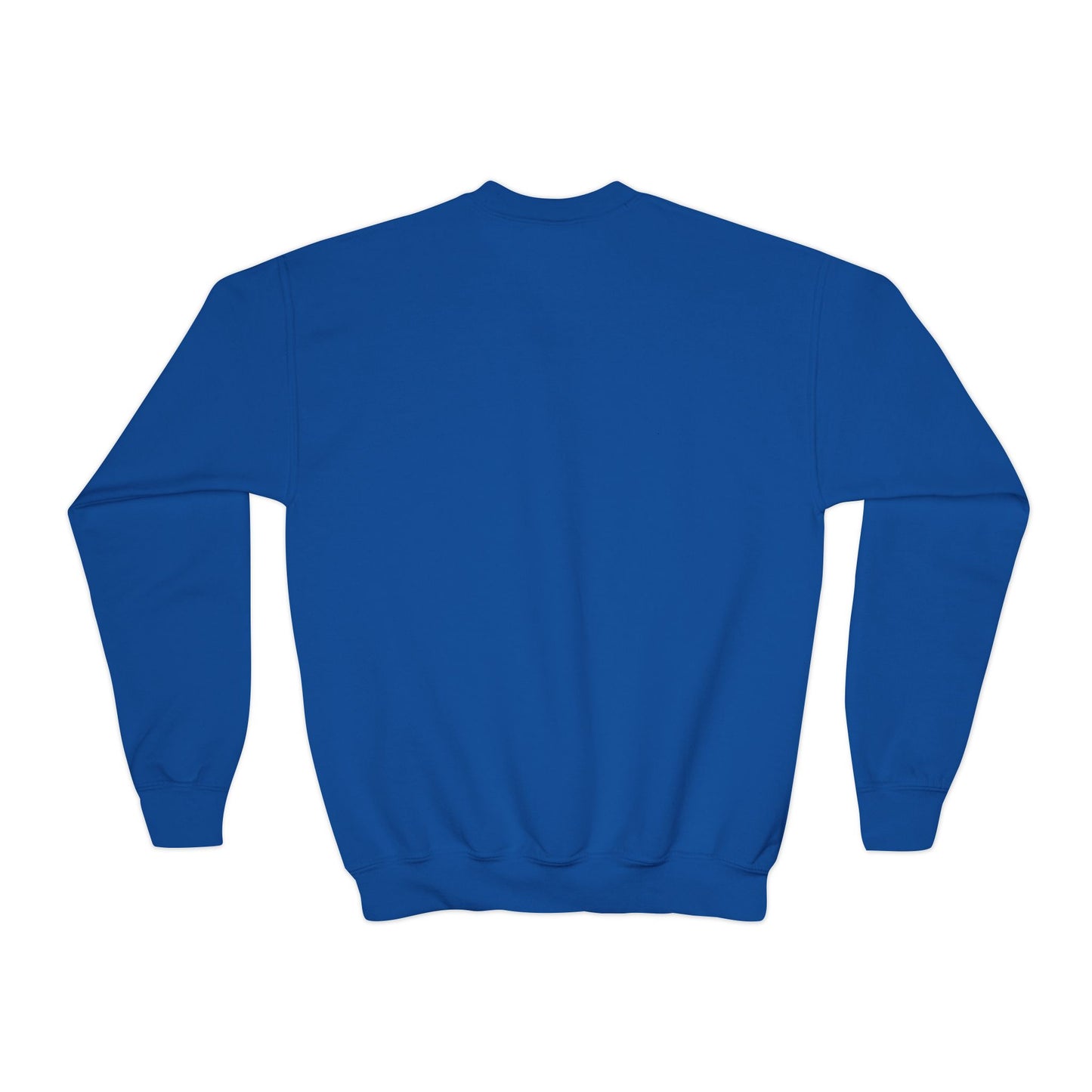 412 Crew Neck Youth Sweatshirt - Blue Heart, White Logo