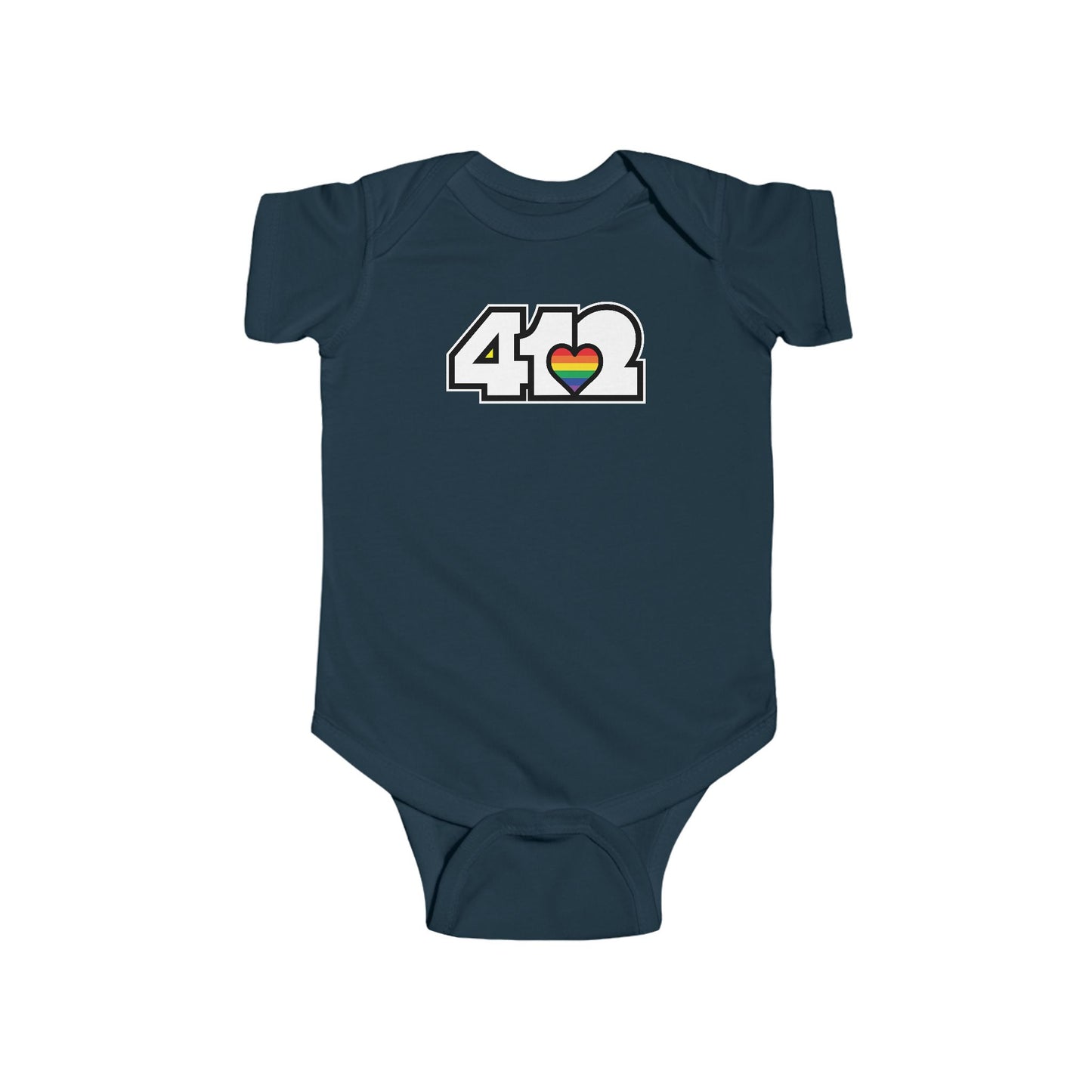 Rainbow Heart Infant Bodysuit