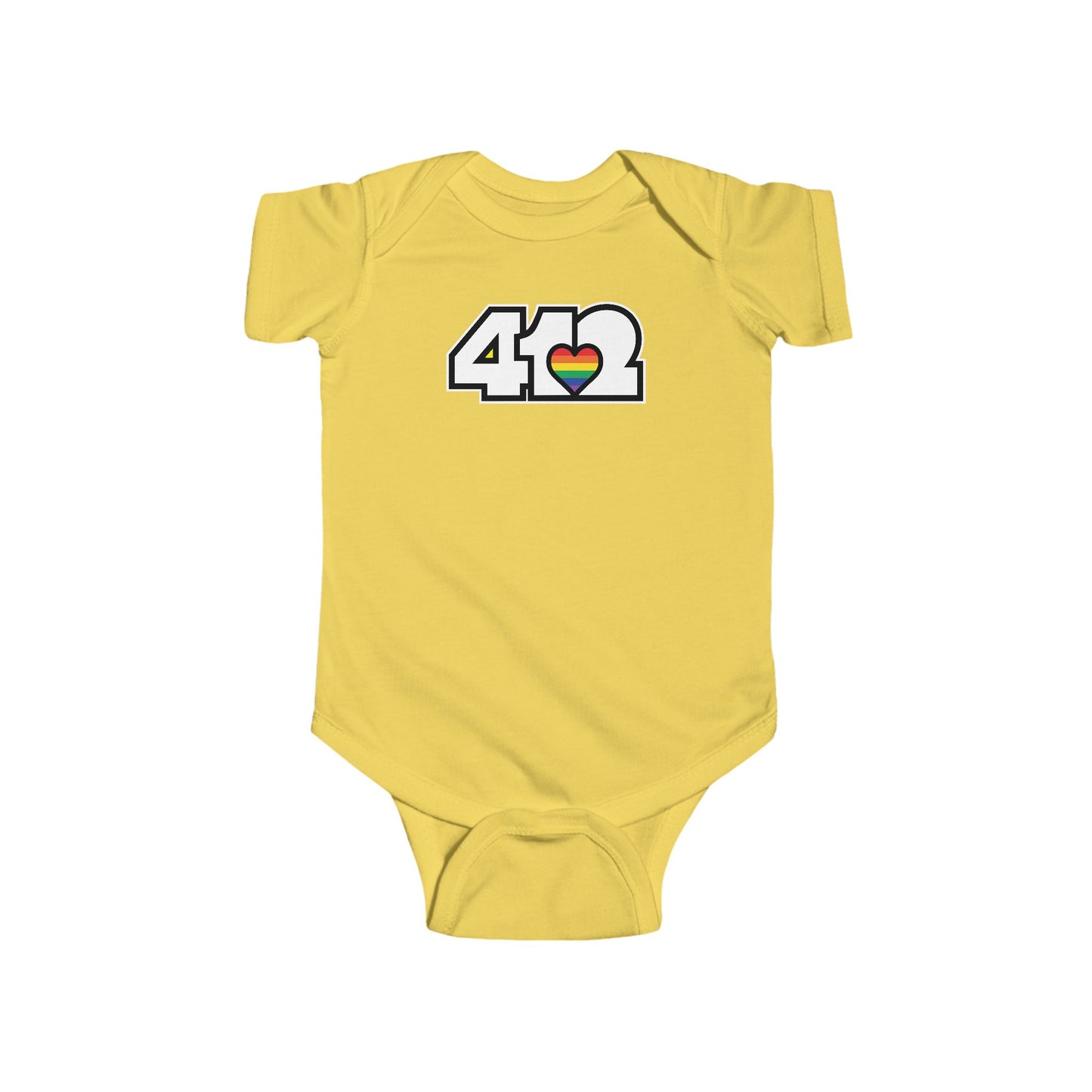 Rainbow Heart Infant Bodysuit