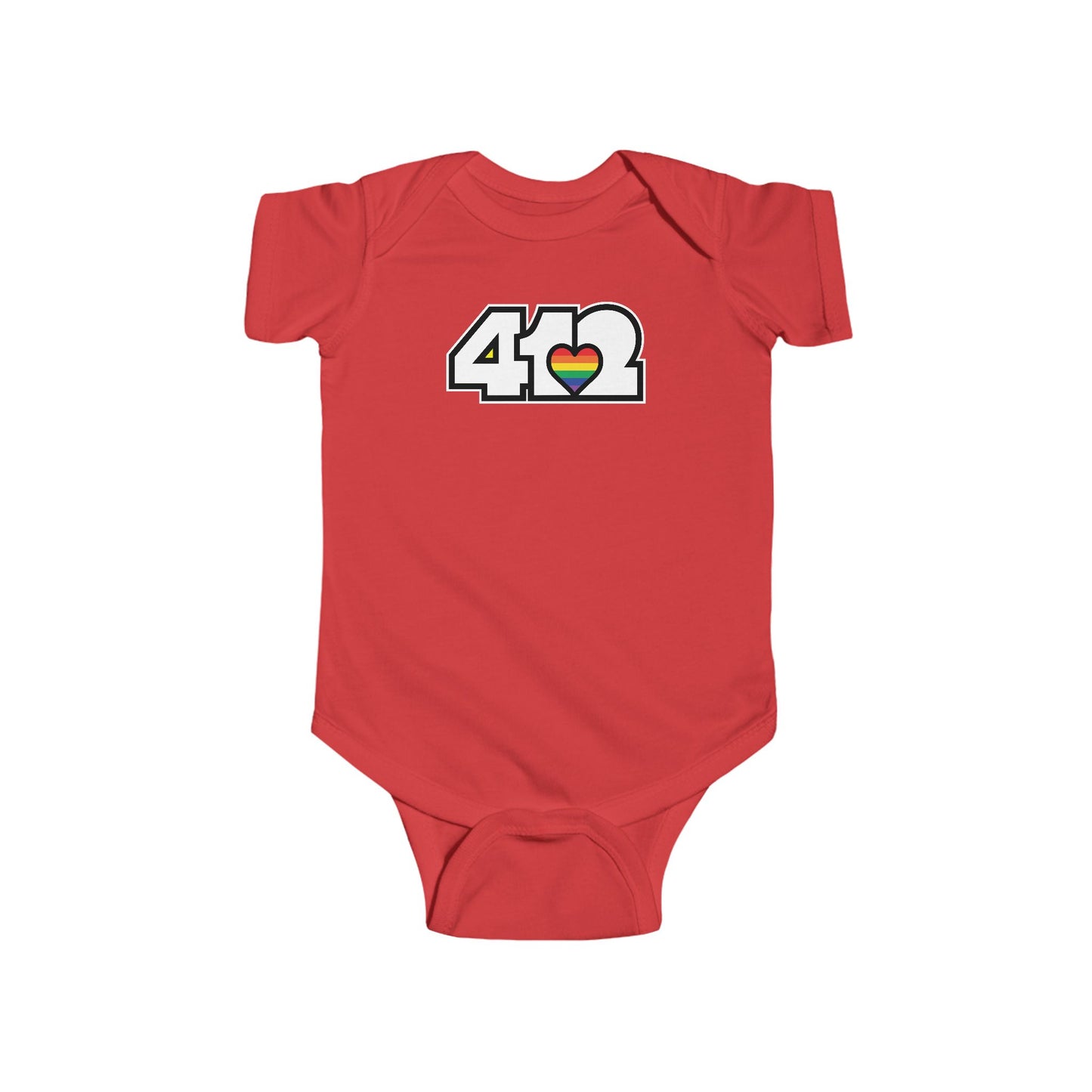 Rainbow Heart Infant Bodysuit
