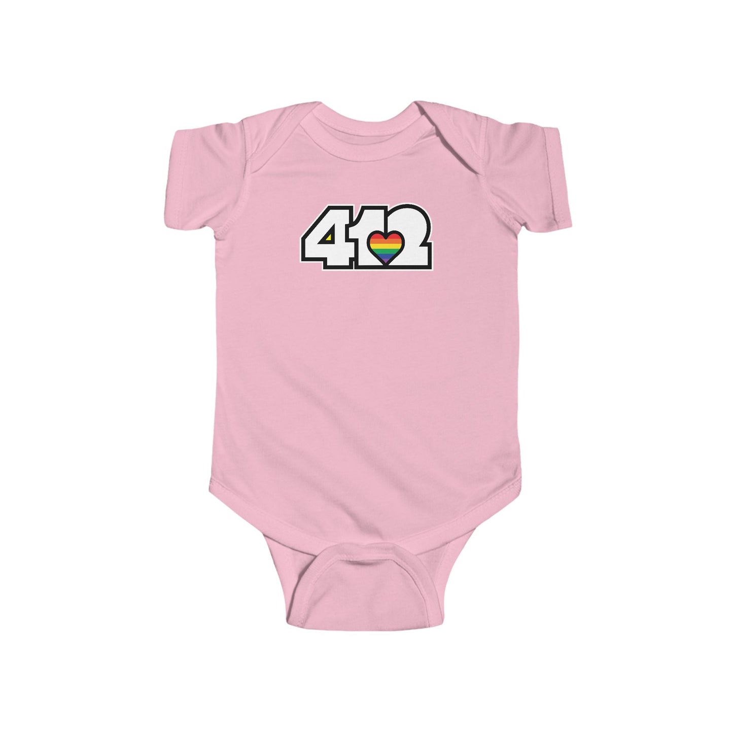 Rainbow Heart Infant Bodysuit