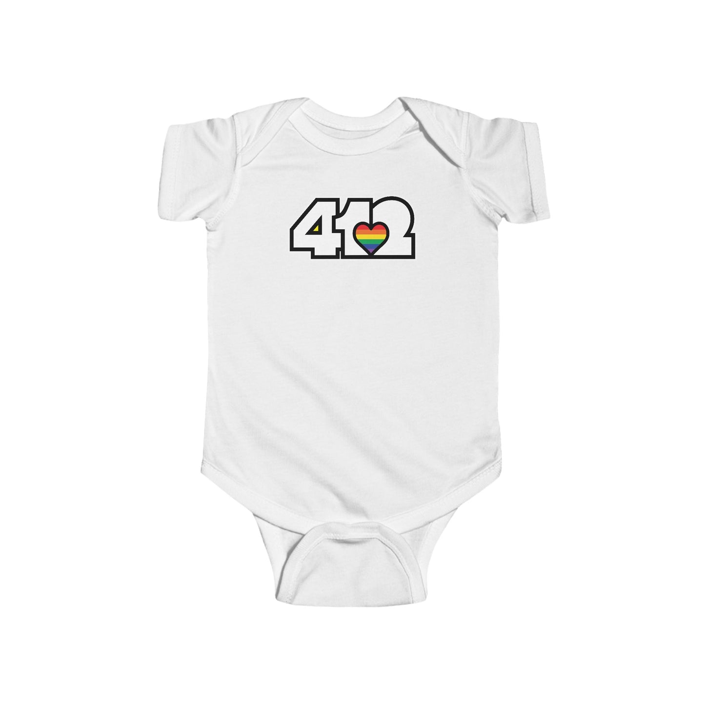 Rainbow Heart Infant Bodysuit