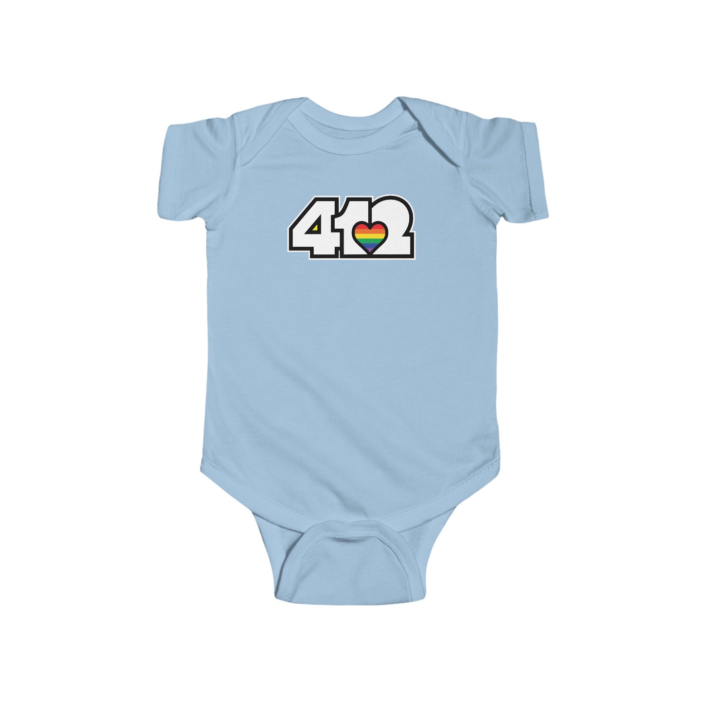 Rainbow Heart Infant Bodysuit