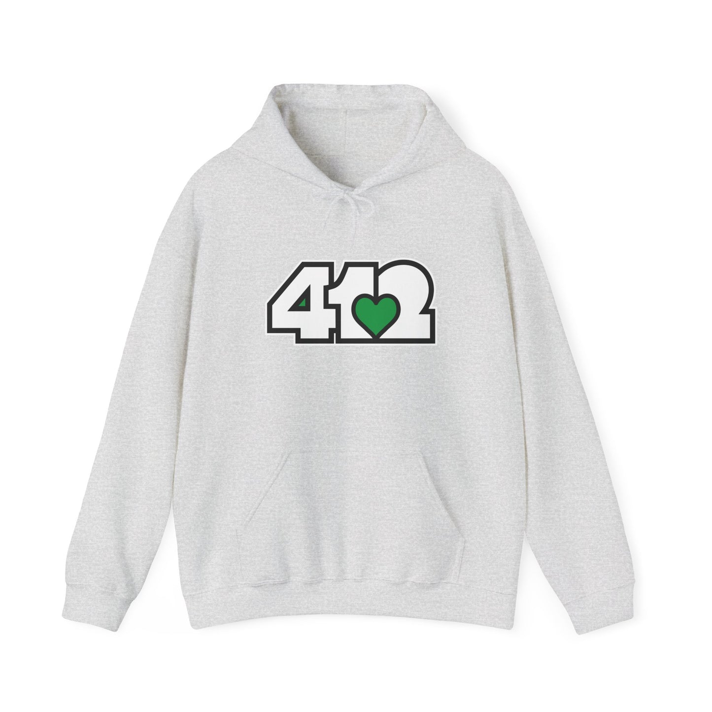 Green Heart Adult Hoodie
