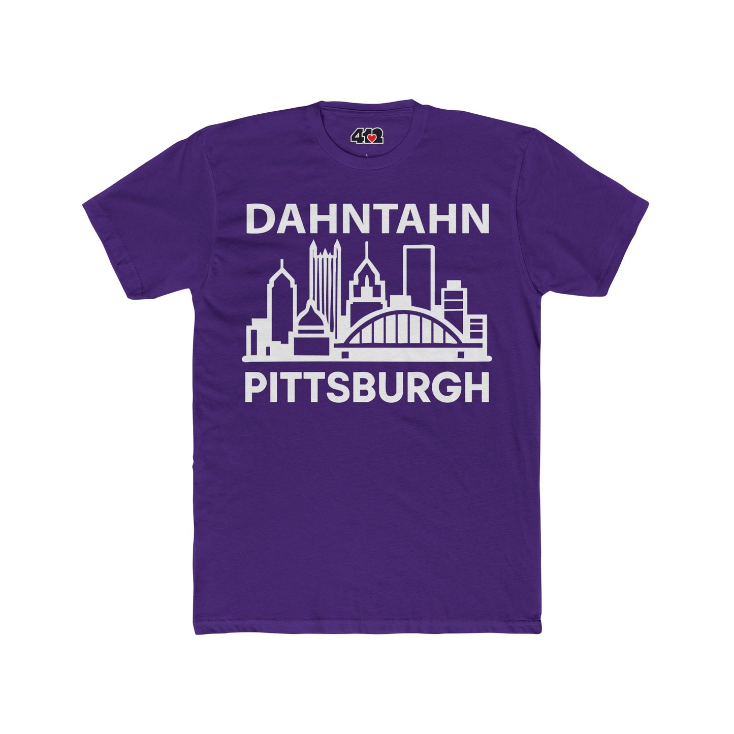 Dahntahn Pittsburgh Adult Tee - White Logo