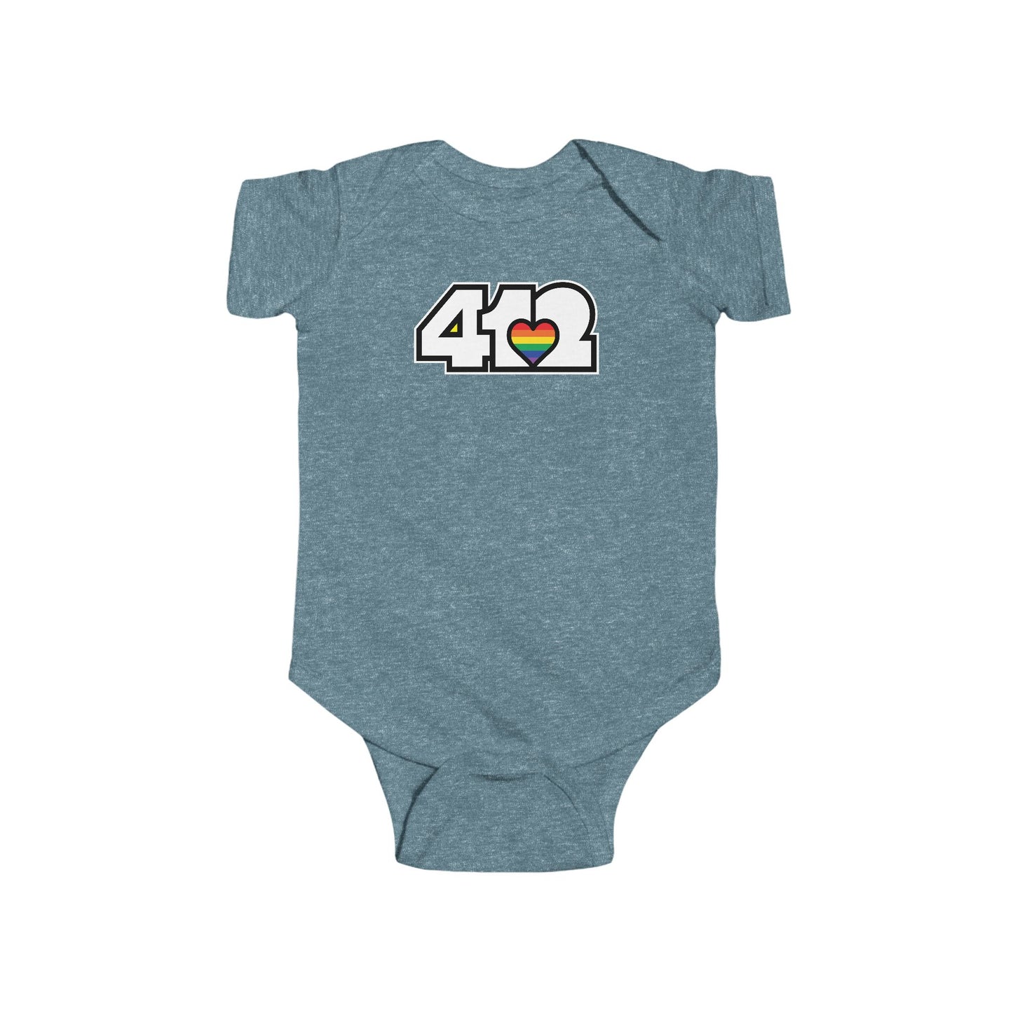 Rainbow Heart Infant Bodysuit