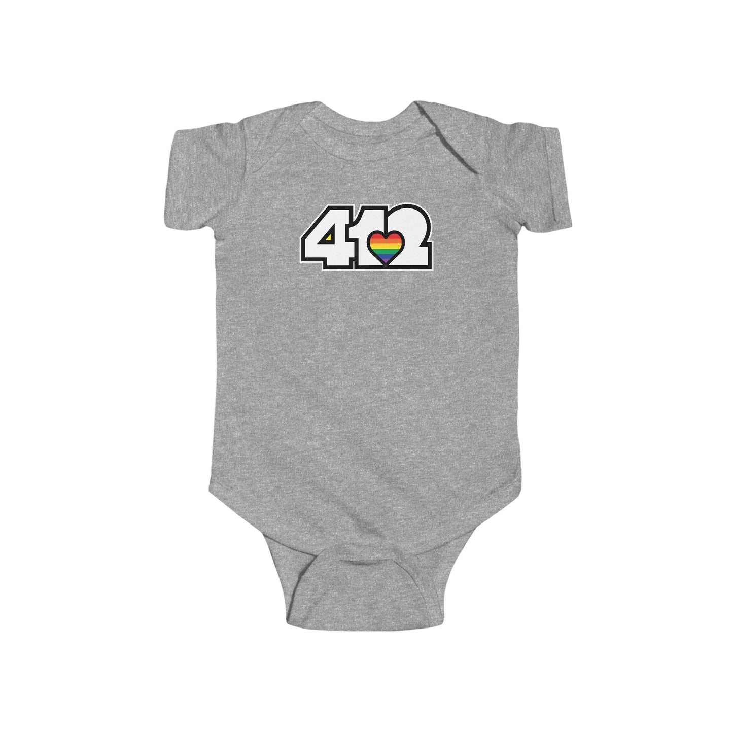 Rainbow Heart Infant Bodysuit