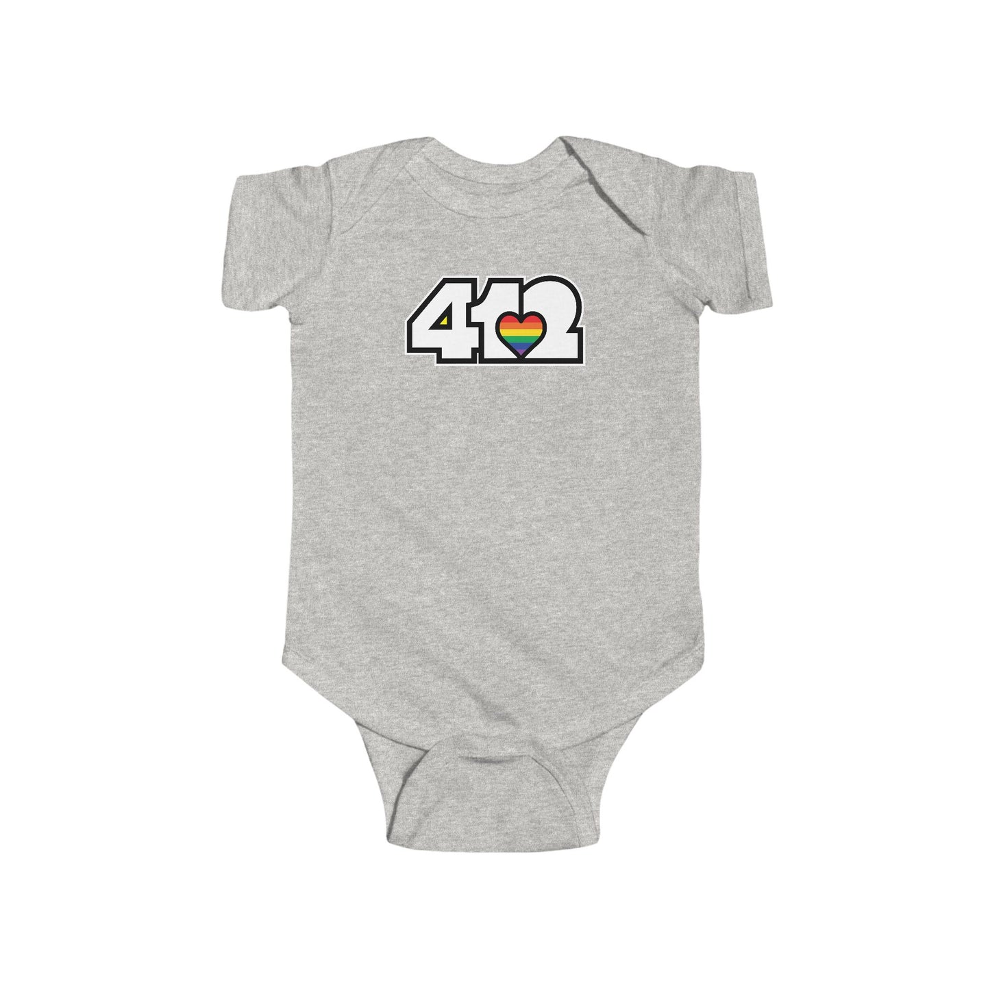 Rainbow Heart Infant Bodysuit