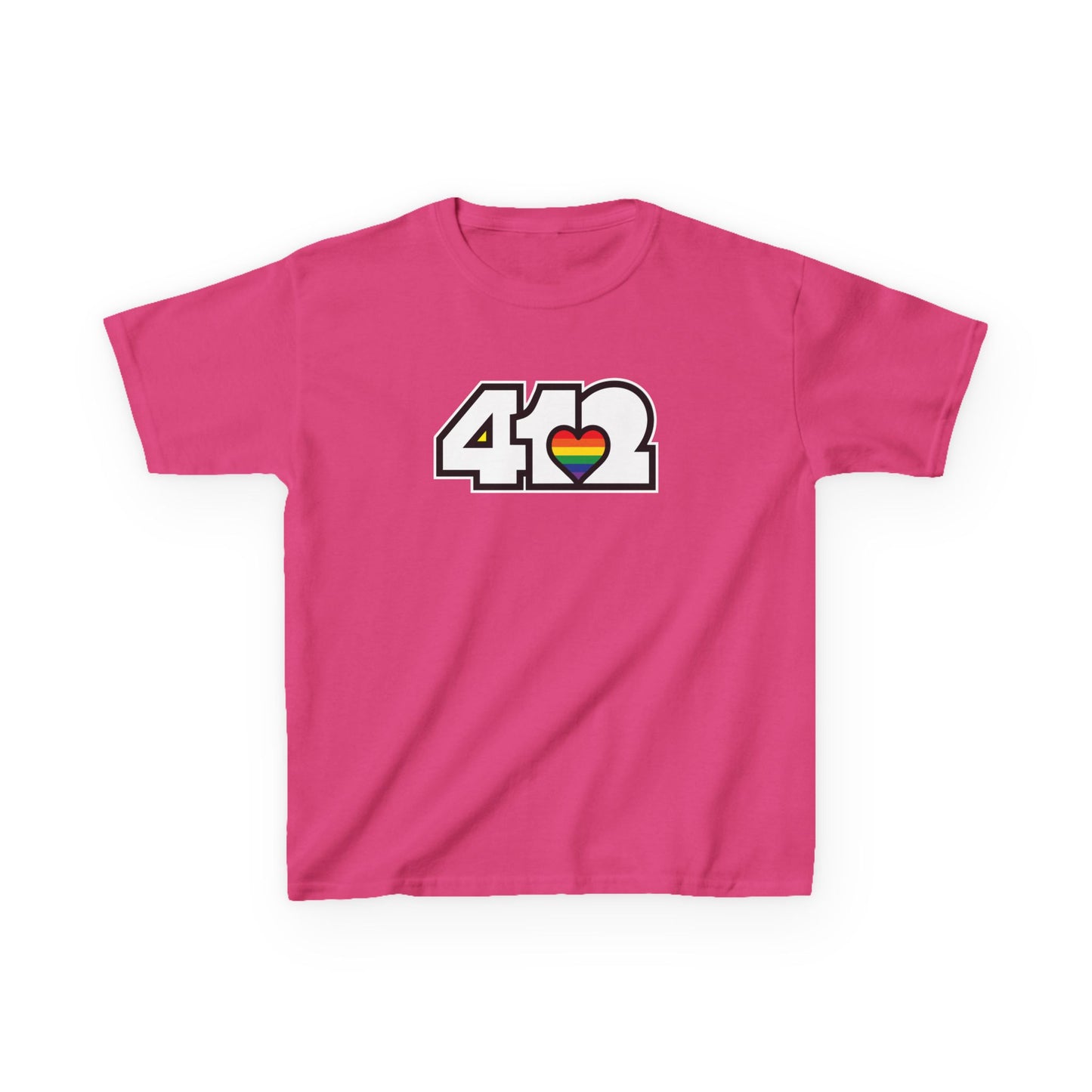 Rainbow Heart Kids Cotton Tee
