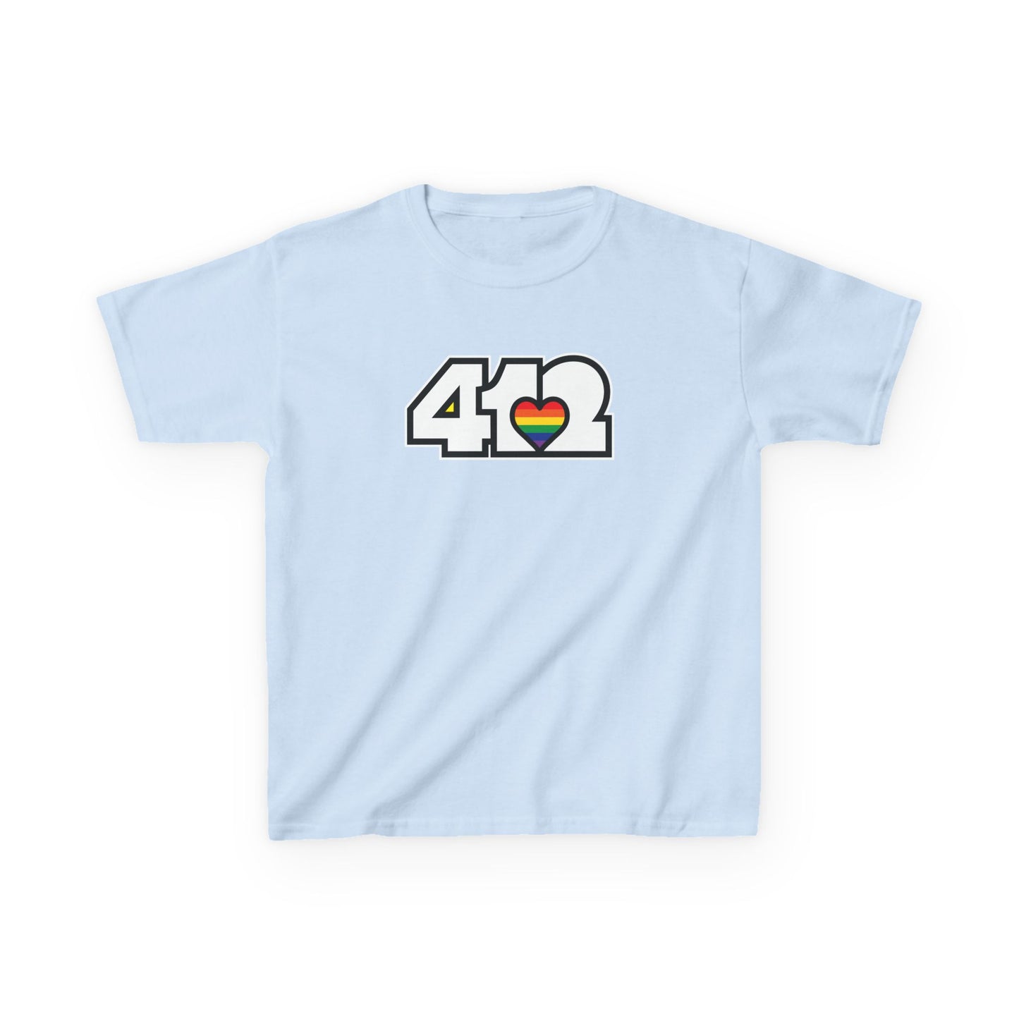 Rainbow Heart Kids Cotton Tee
