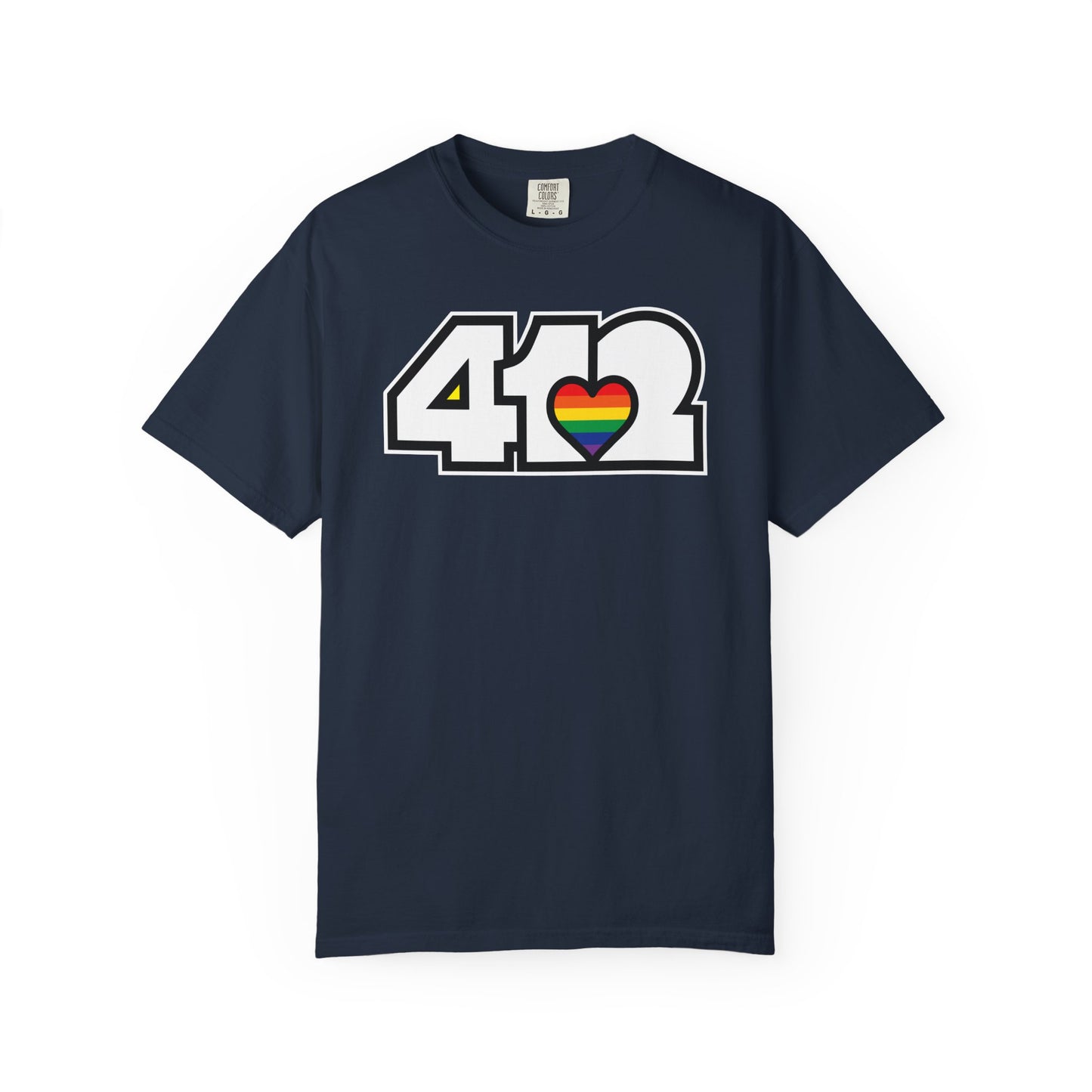 Rainbow Heart Adult T-Shirt