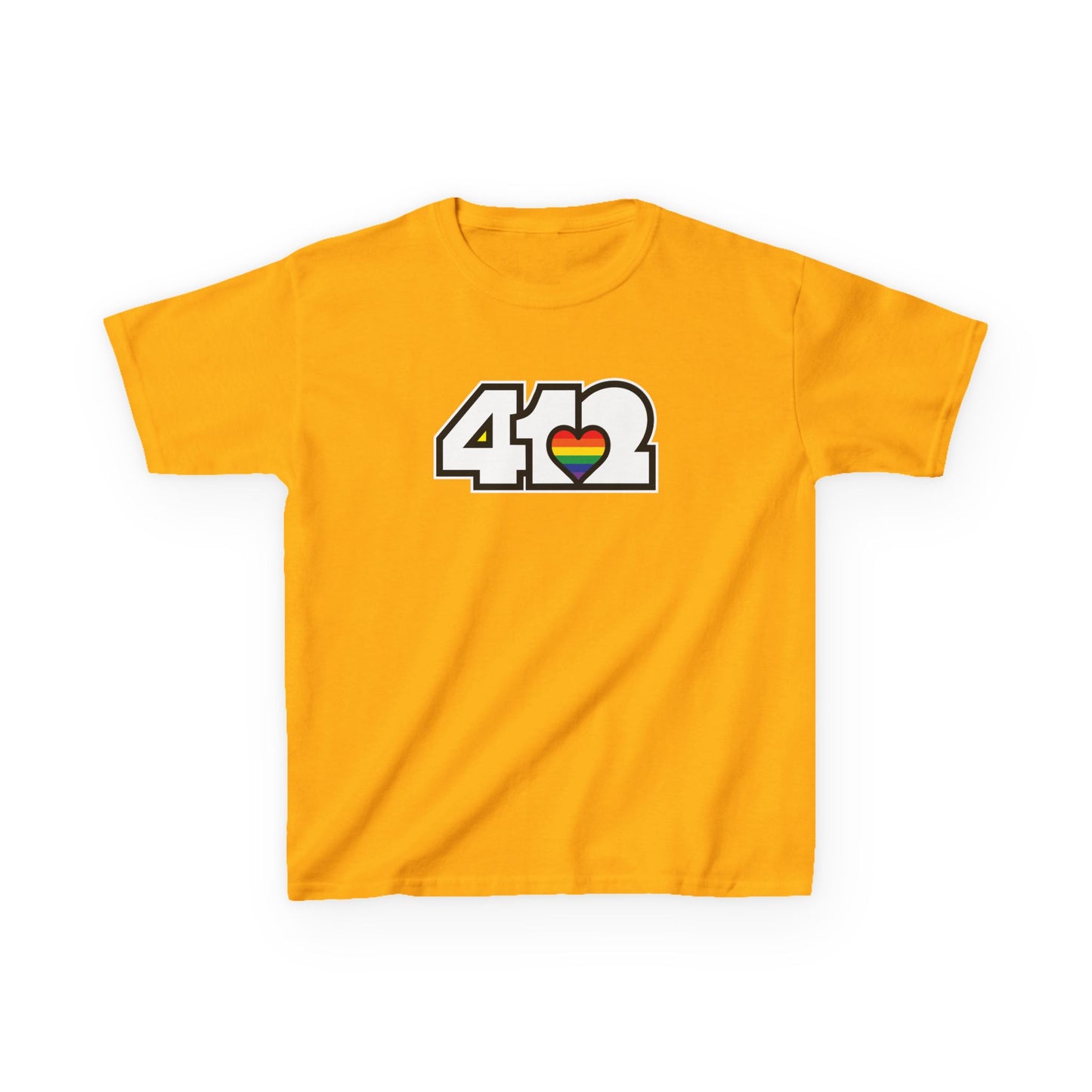 Rainbow Heart Kids Cotton Tee