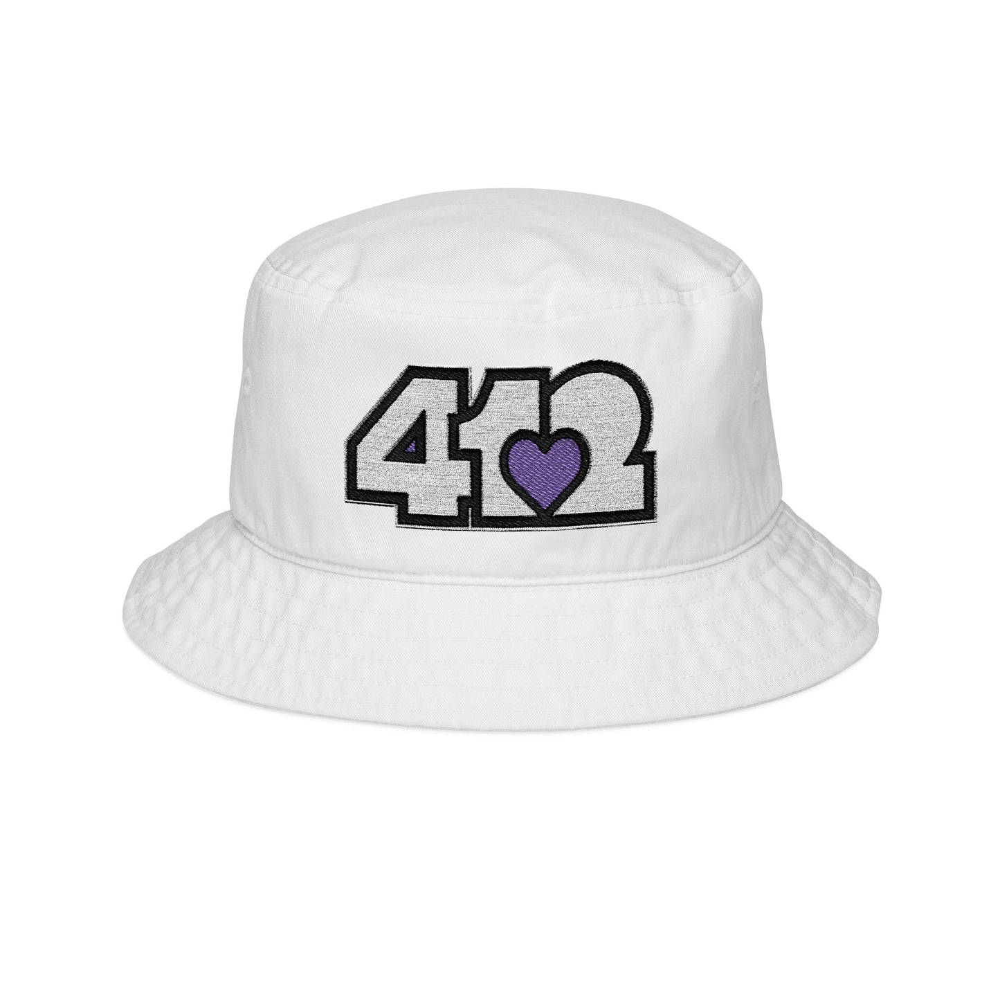 Purple Heart Embroidered Bucket Hat