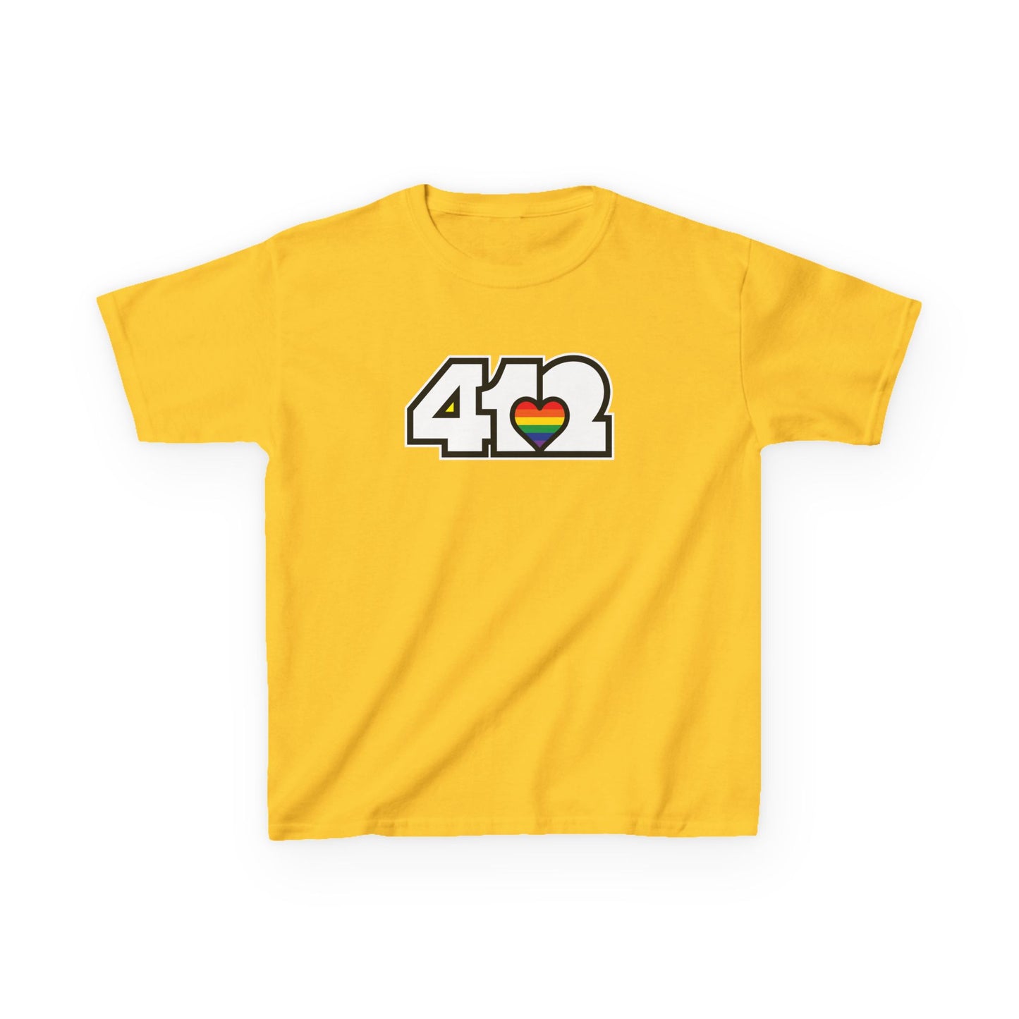 Rainbow Heart Kids Cotton Tee
