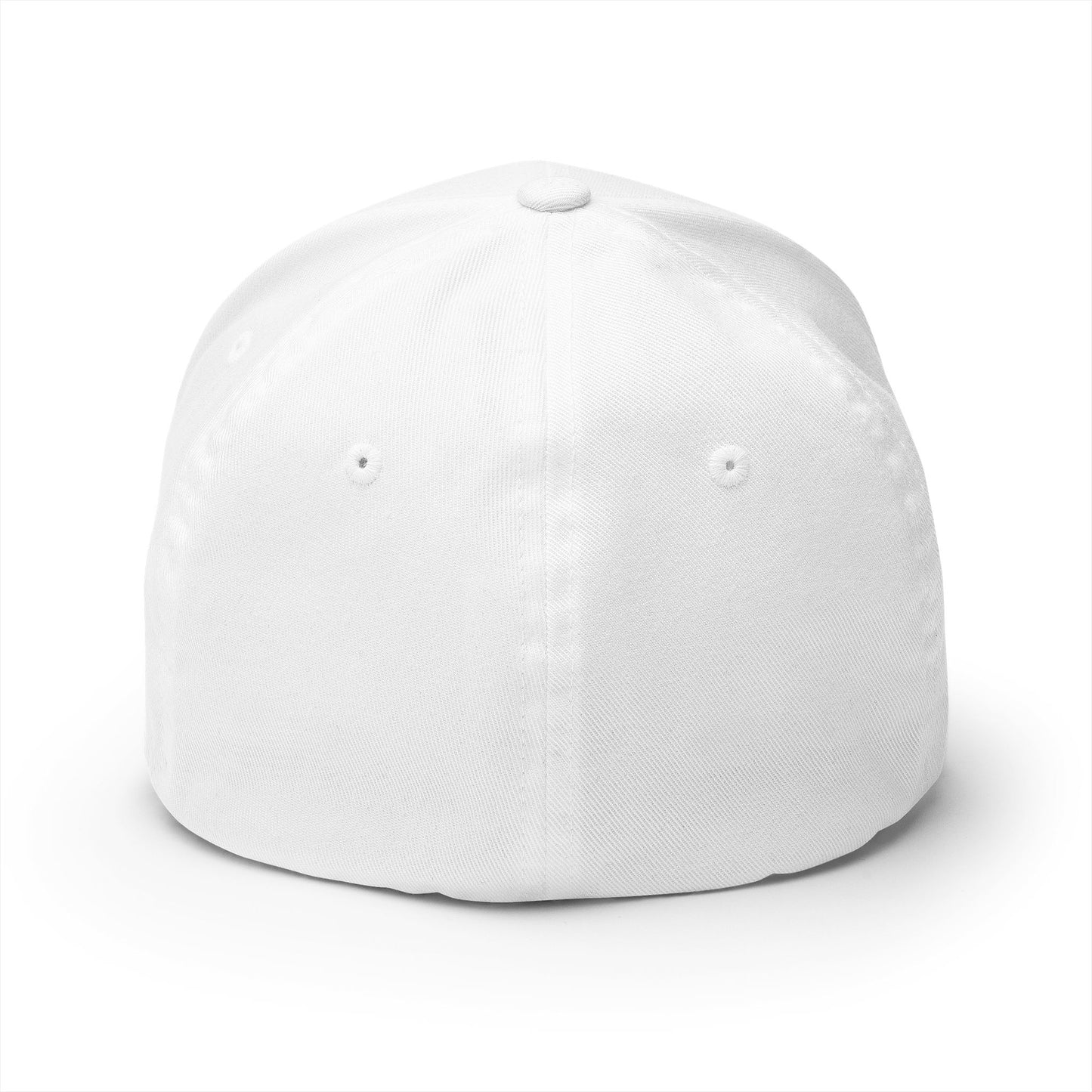 412 Stretch Fit Crown - Embroidered Pink Heart, Black Logo