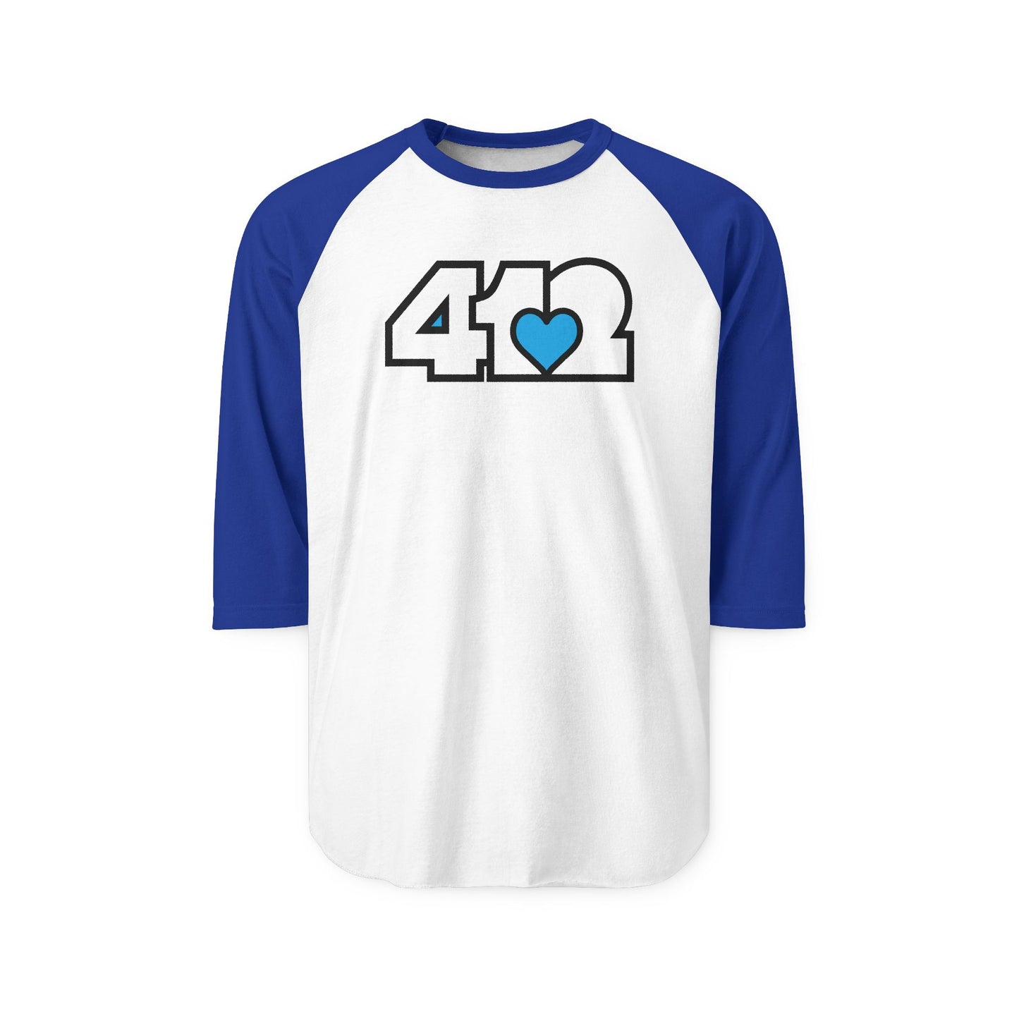 Blue Heart Three-Quarter Sleeve Shirt