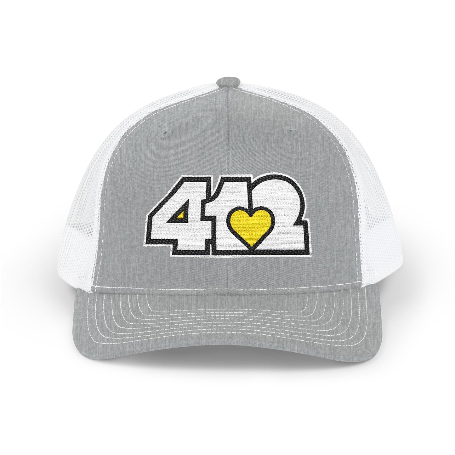 Yellow Heart Embroidered Snapback Cap