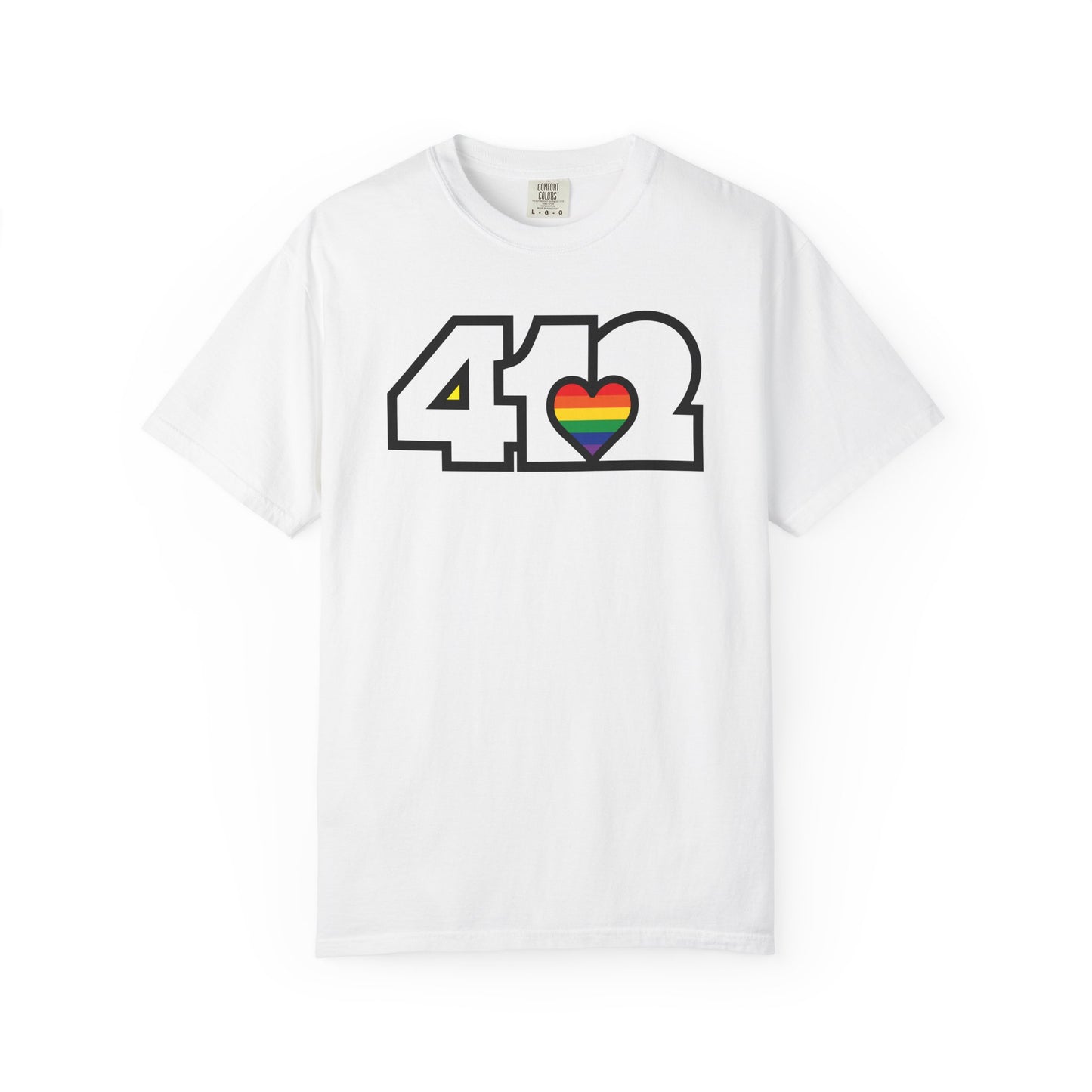 Rainbow Heart Adult T-Shirt