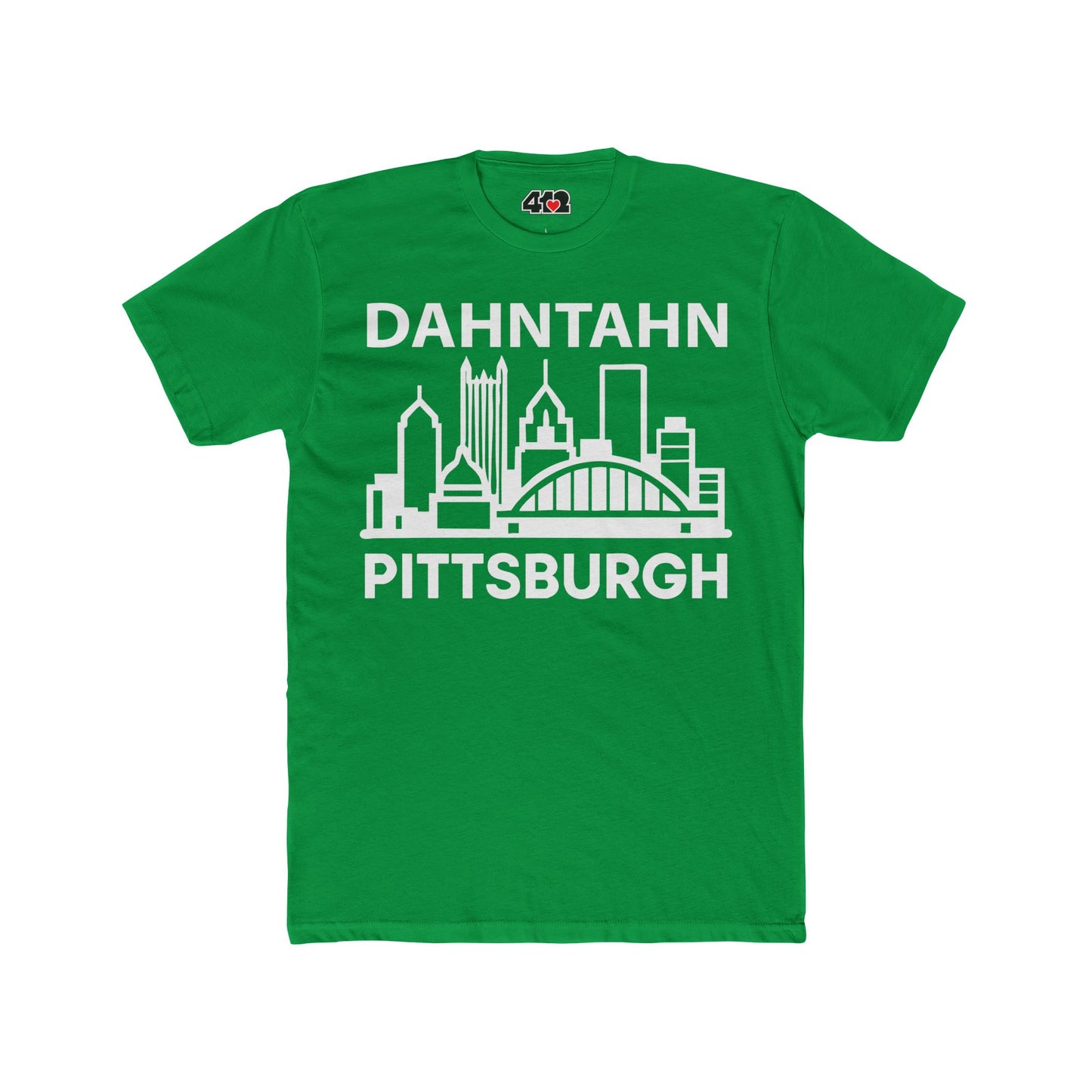 Dahntahn Pittsburgh Adult Tee - White Logo