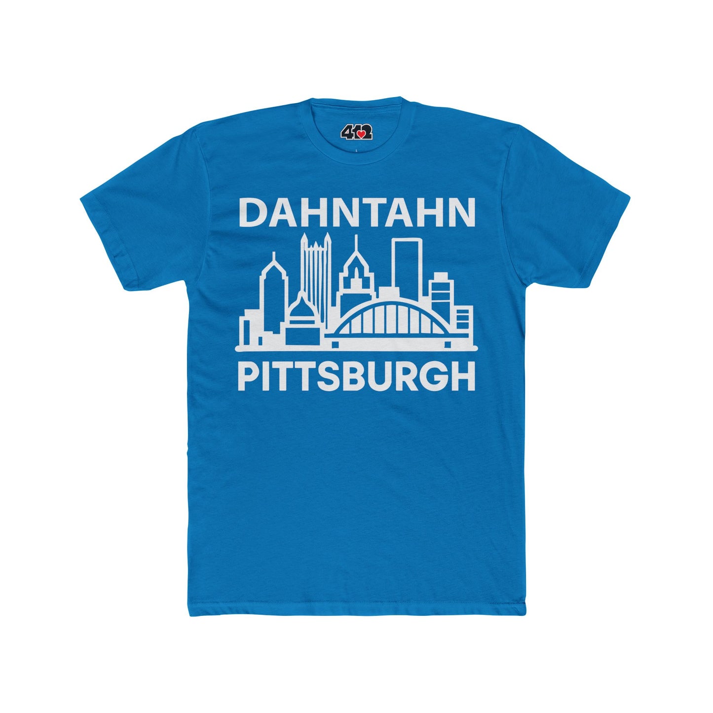 Dahntahn Pittsburgh Adult Tee - White Logo