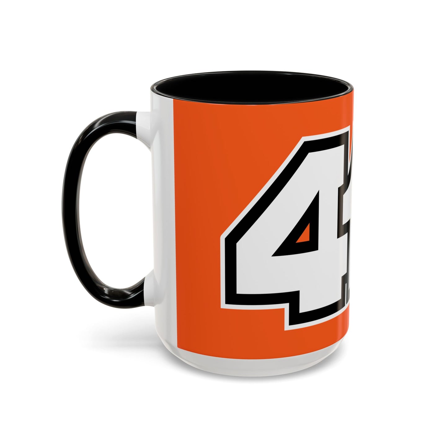 412 Collectible Mug - Orange Heart, White Logo