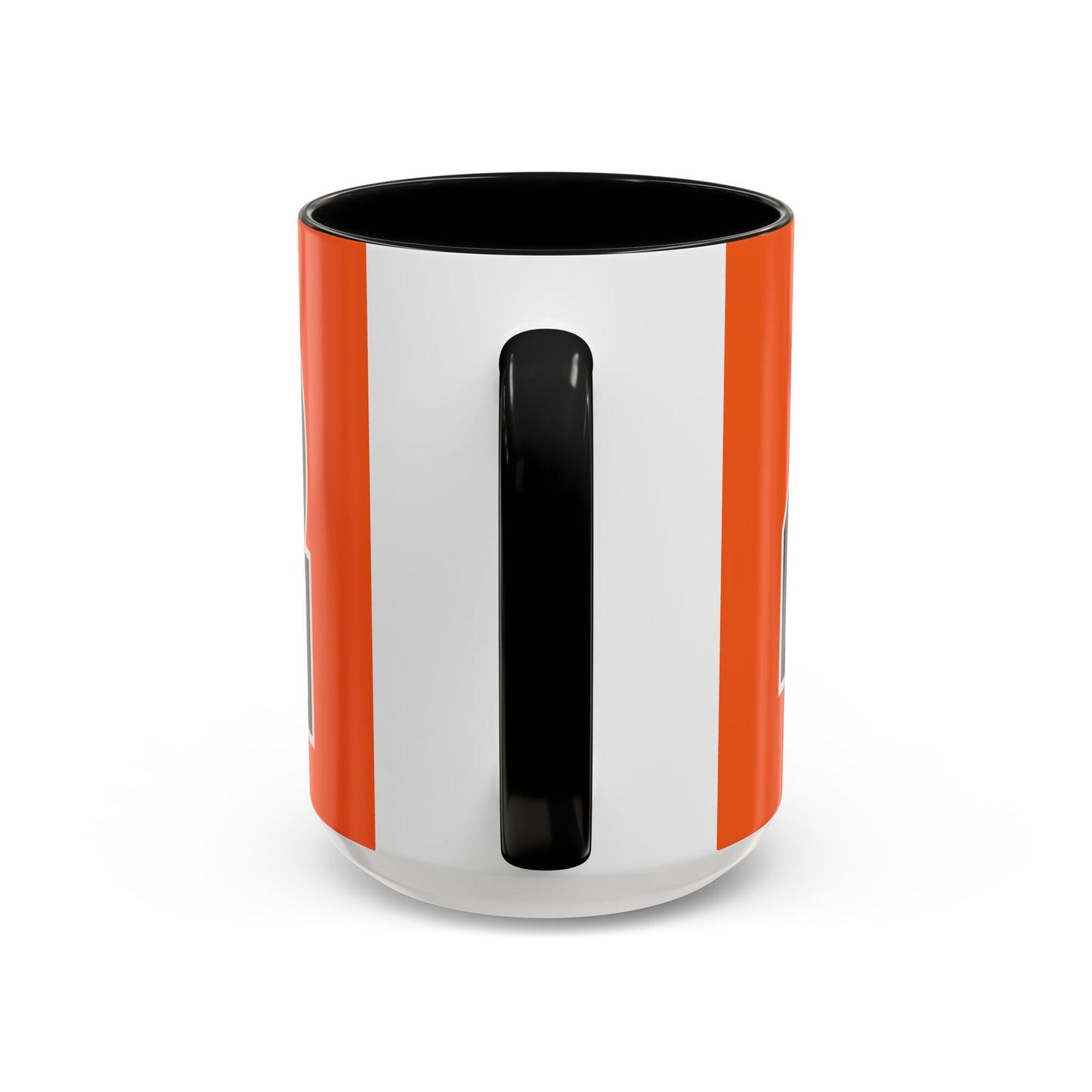 412 Collectible Mug - Orange Heart, White Logo