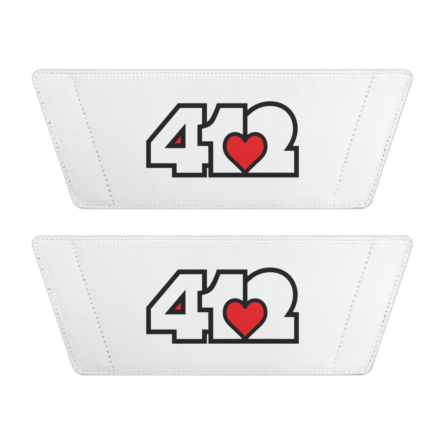 412 Women's Slides - Red Heart, White Logo