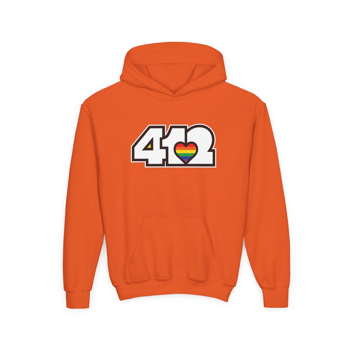 Rainbow Heart Youth Hoodie