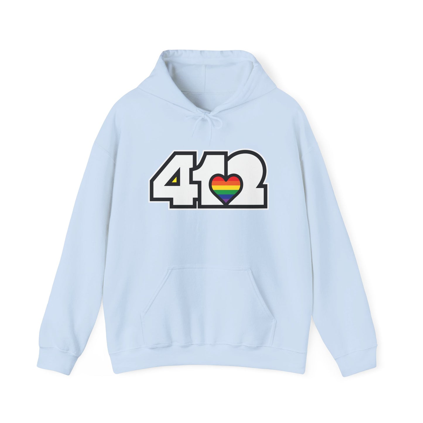 Rainbow Heart Adult Hoodie