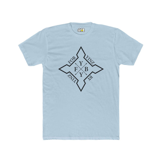 For YINZ By YINZ T-Shirt | Black Logo. Apparel Color: Solid Light Blue. Tailored fit T-Shirt with breathable cotton fabric, and classic neckline.