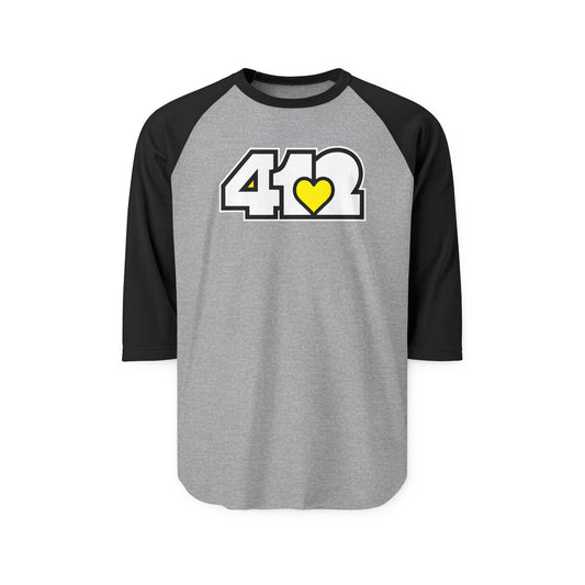 Yellow Heart Three-Quarter Sleeve Shirt