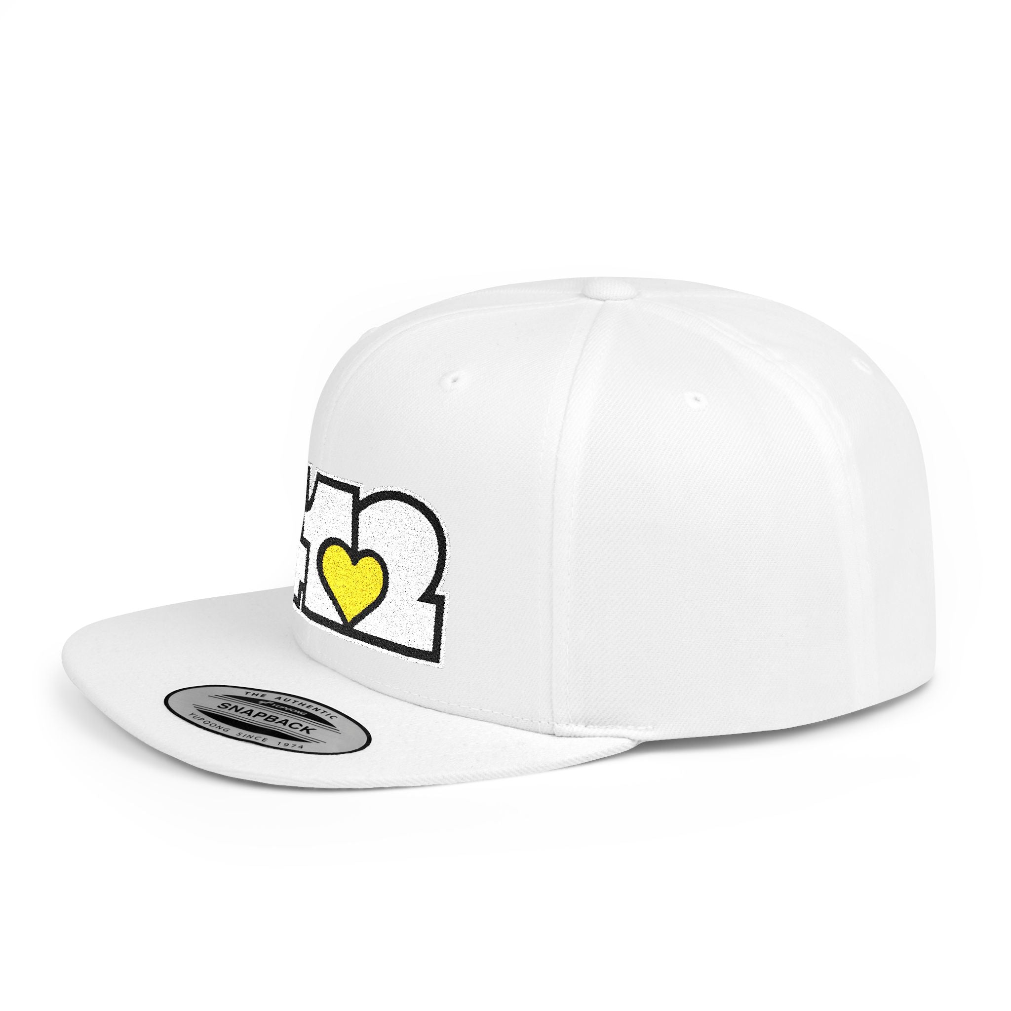 Pittsburgh 412 White & Yellow Embroidered Flat Bill Snapback Hat