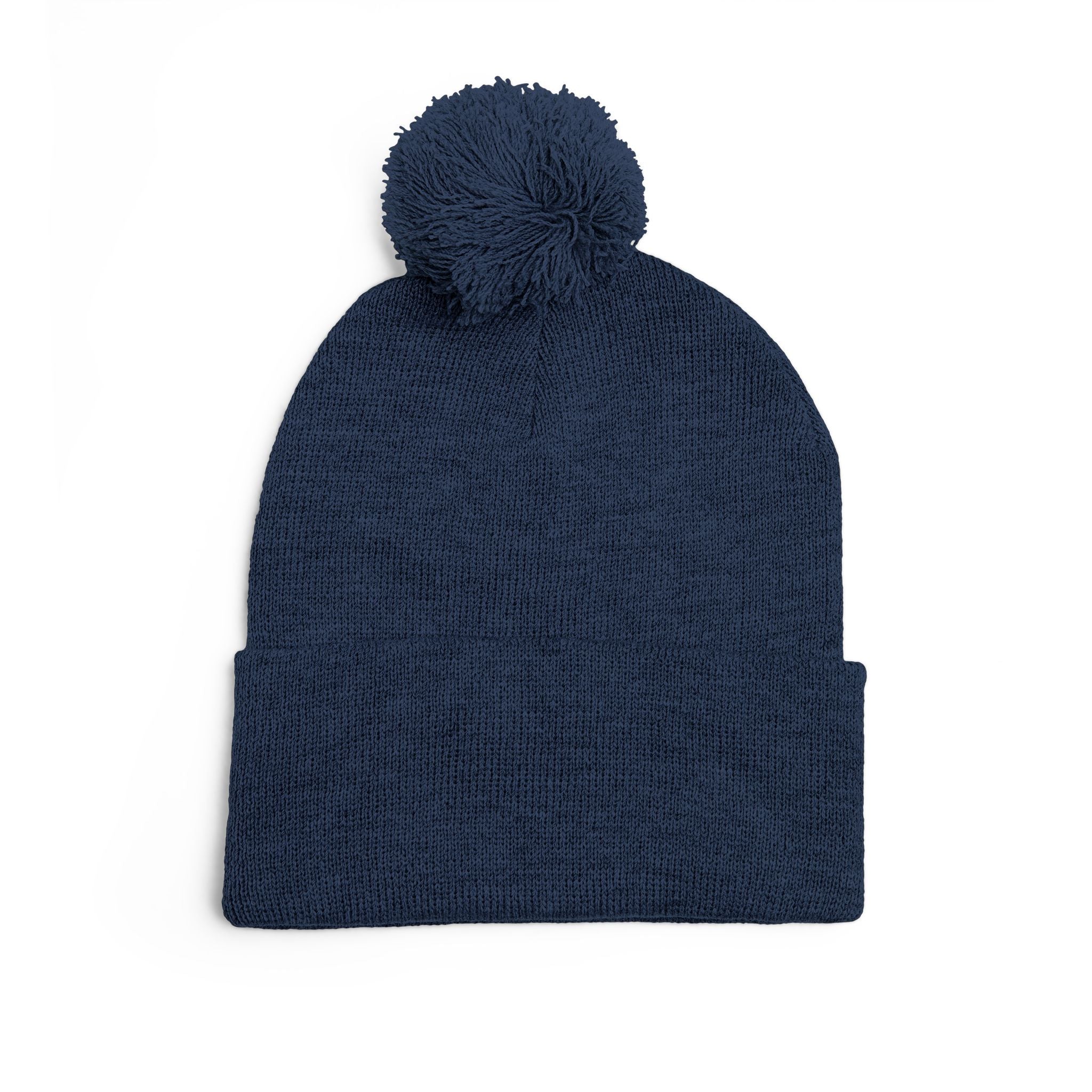 Pittsburgh 412 White Green Heart Embroidered Pom Beanie