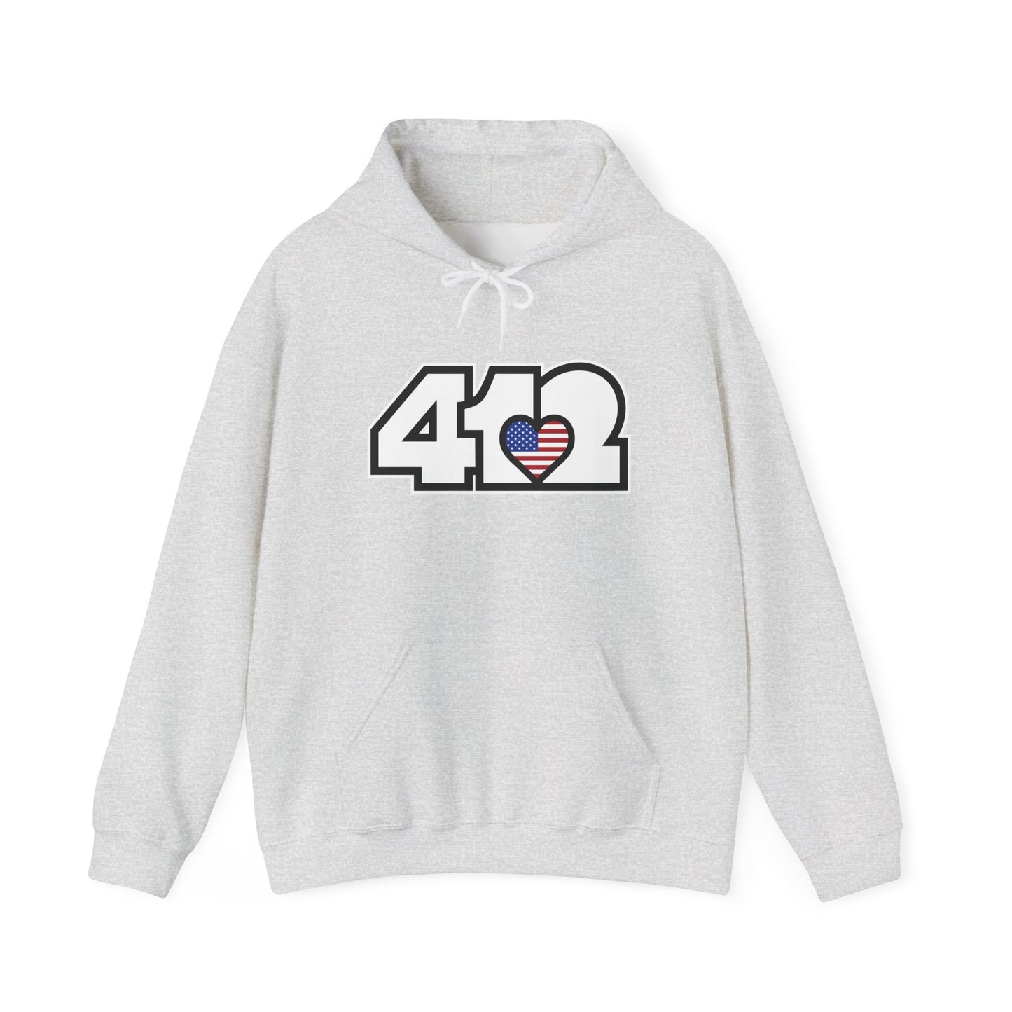 412 Stars & Stripes Class Fit Adult Hoodie - White Logo