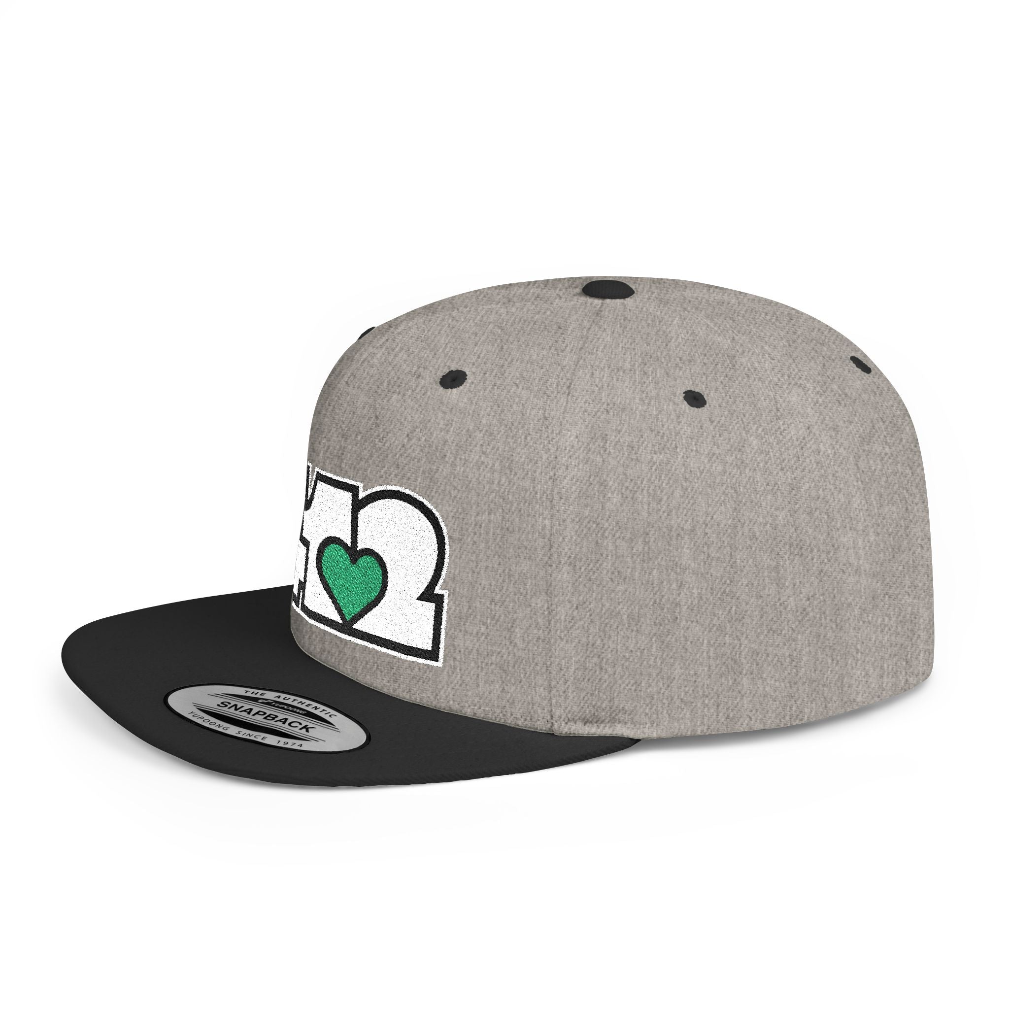 Pittsburgh 412 White & Green Embroidered Flat Bill Snapback Hat