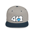 Pittsburgh 412 White & Blue Embroidered Flat Bill Snapback Hat