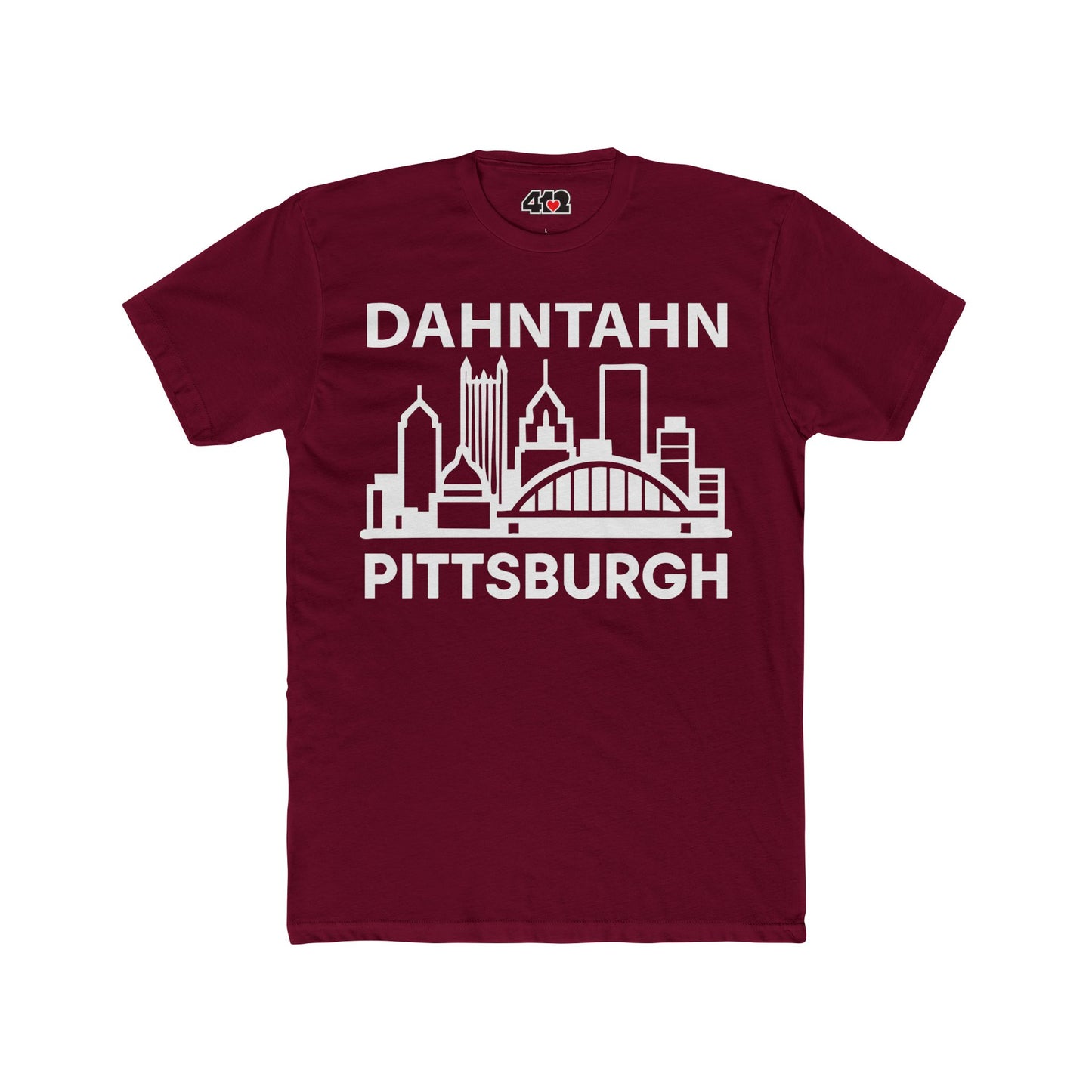 Dahntahn Pittsburgh Adult Tee -  White Logo