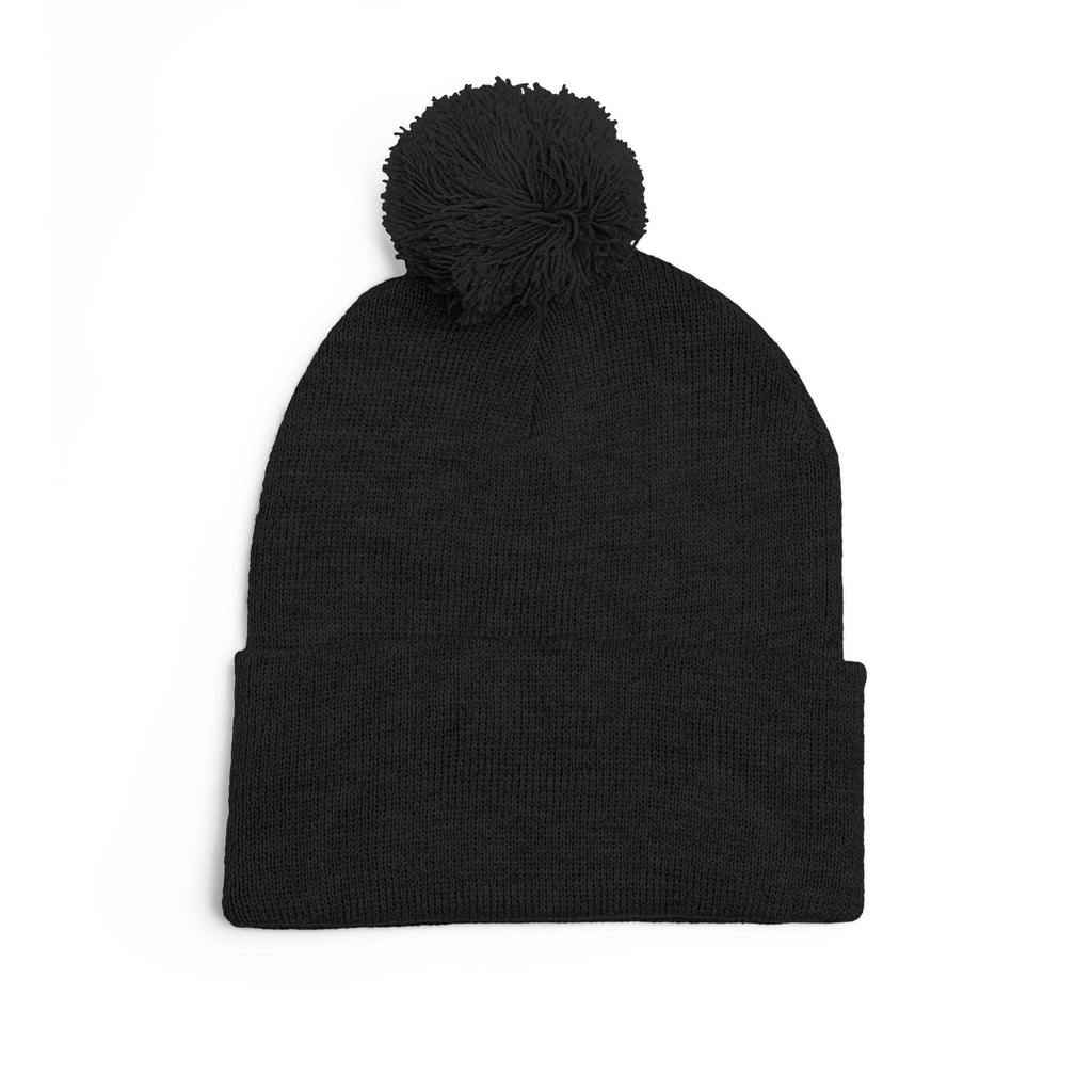 Pittsburgh 412 White Green Heart Embroidered Pom Beanie